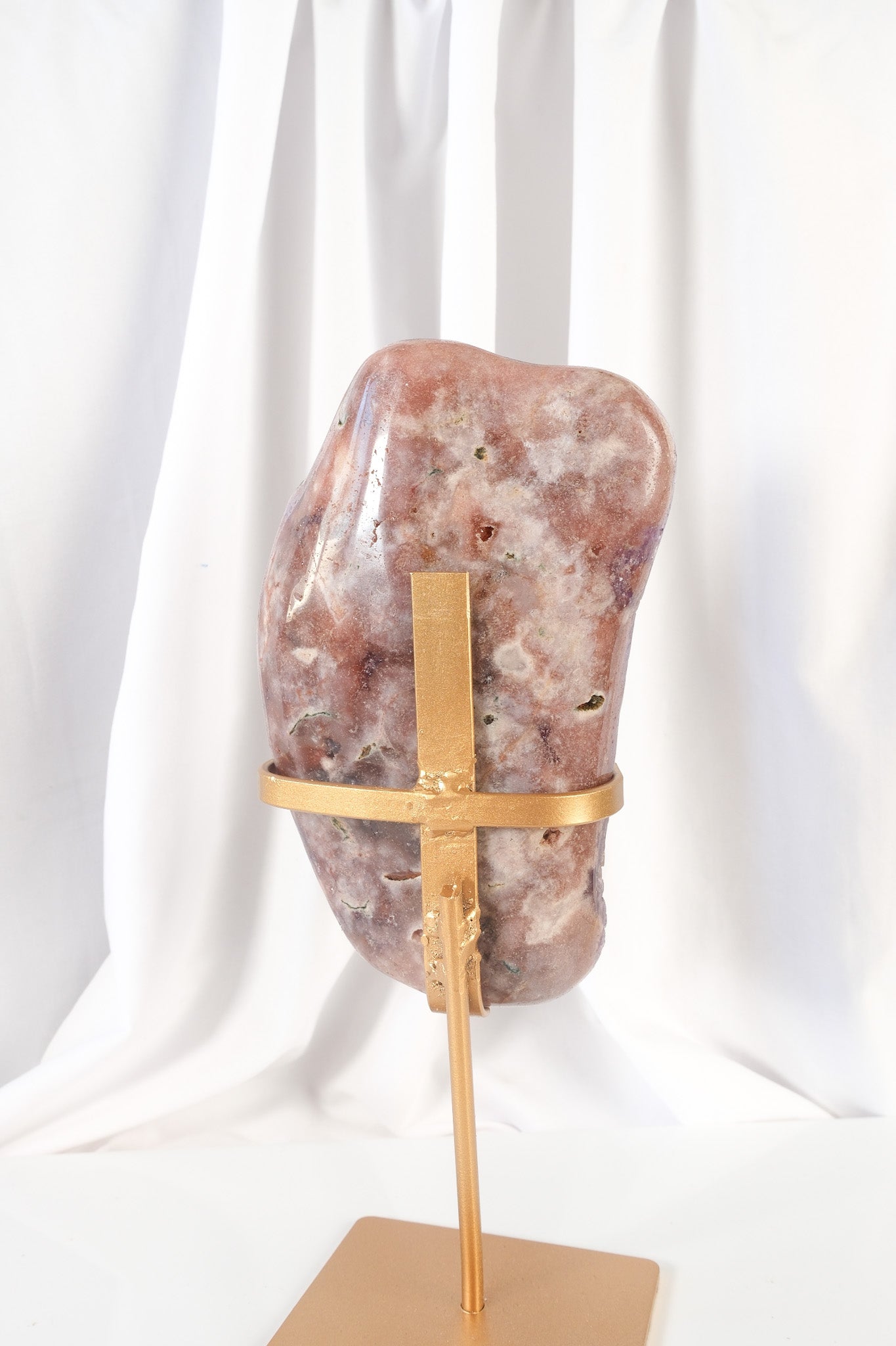 Pink Amethyst Cluster on Stand