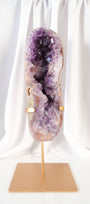 Pink Amethyst Cluster on Stand