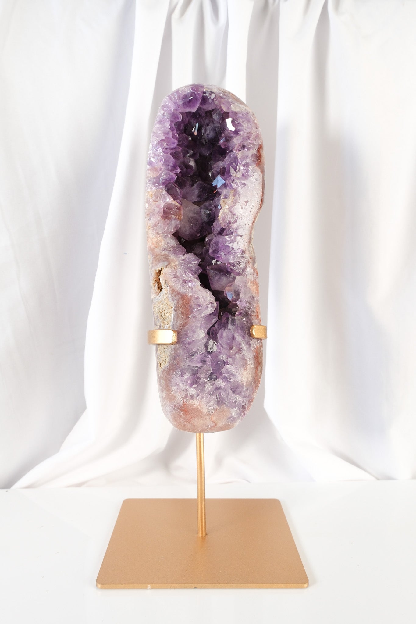 Pink Amethyst Cluster on Stand