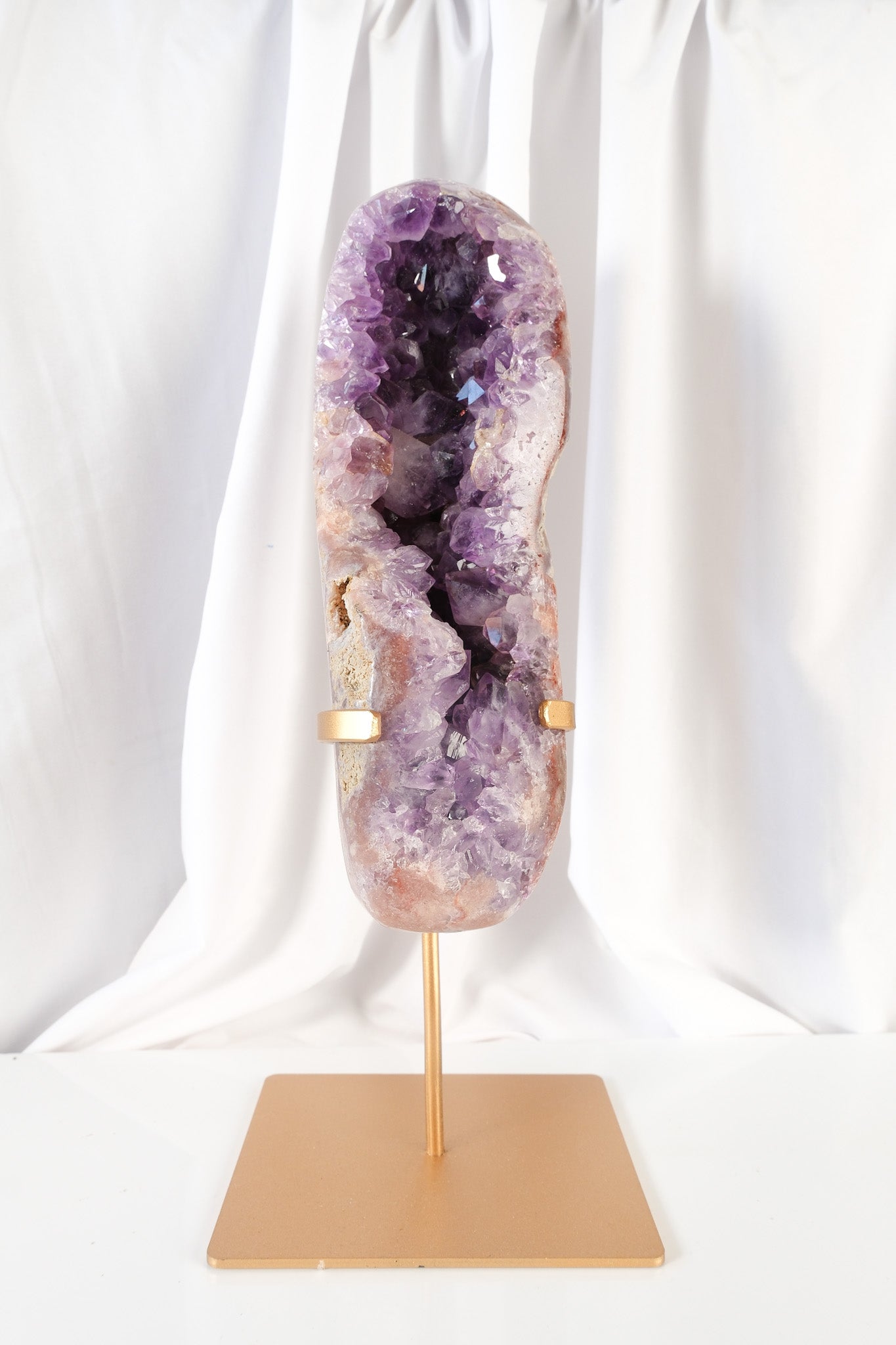 Pink Amethyst Cluster on Stand