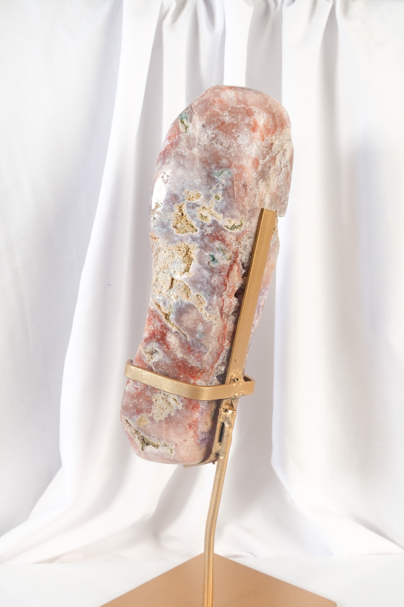 Pink Amethyst Cluster on Stand