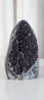 High Quality Purple/Green Sugar Coated Amethyst Cutbase Cluster