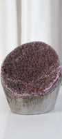 High Quality Purple Sugar Coated Amethyst Cutbase Cluster