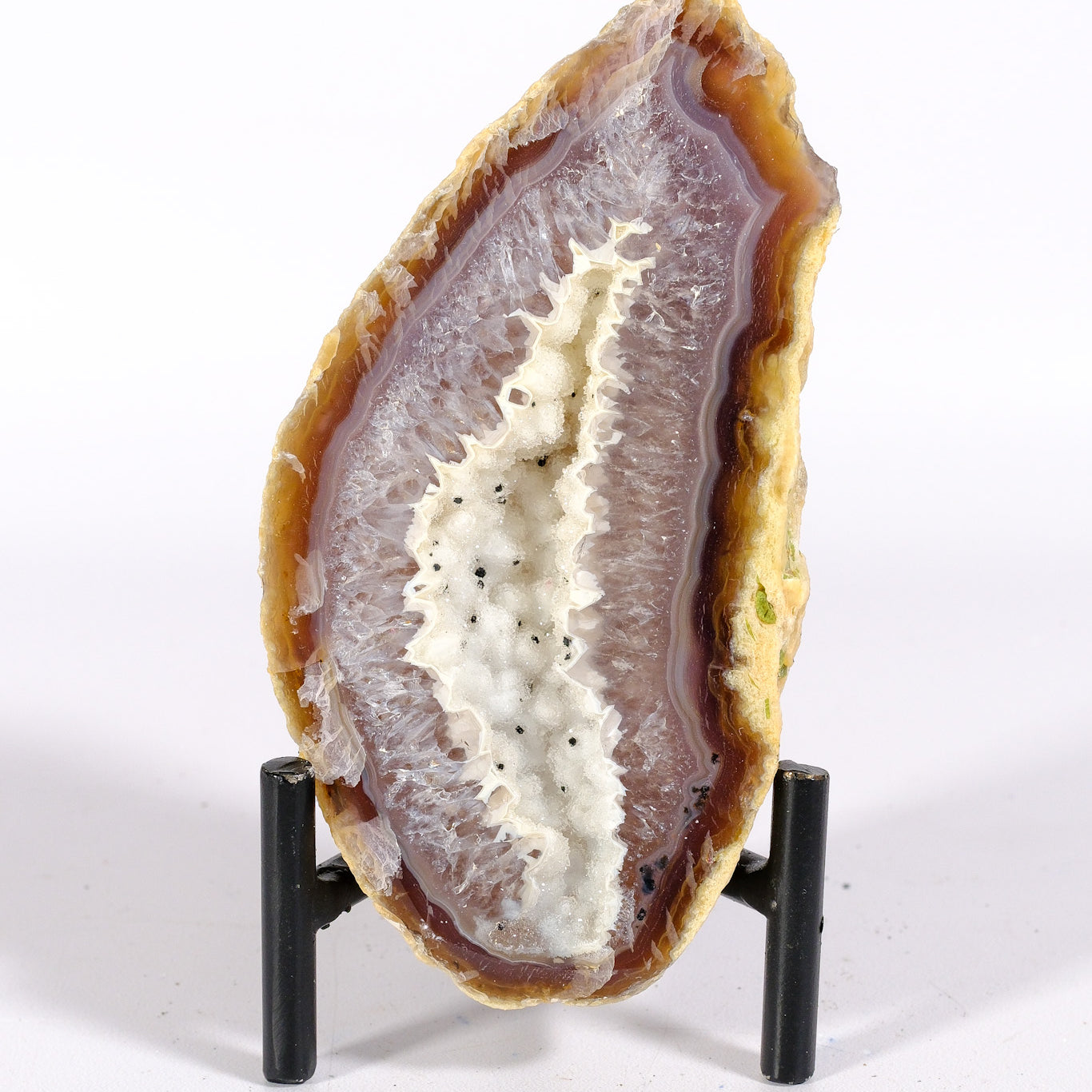 Agate Geode on Stand