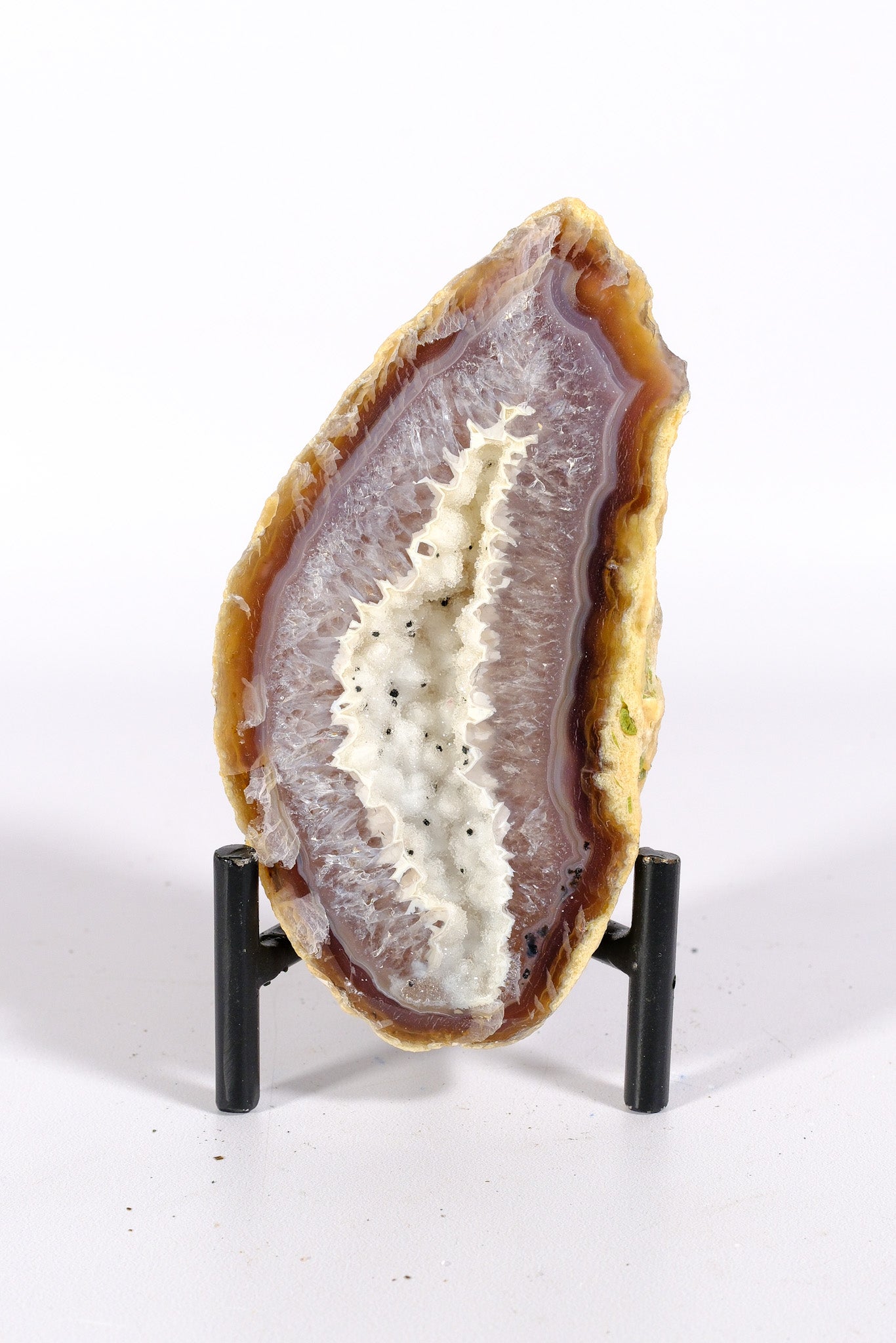 Agate Geode on Stand