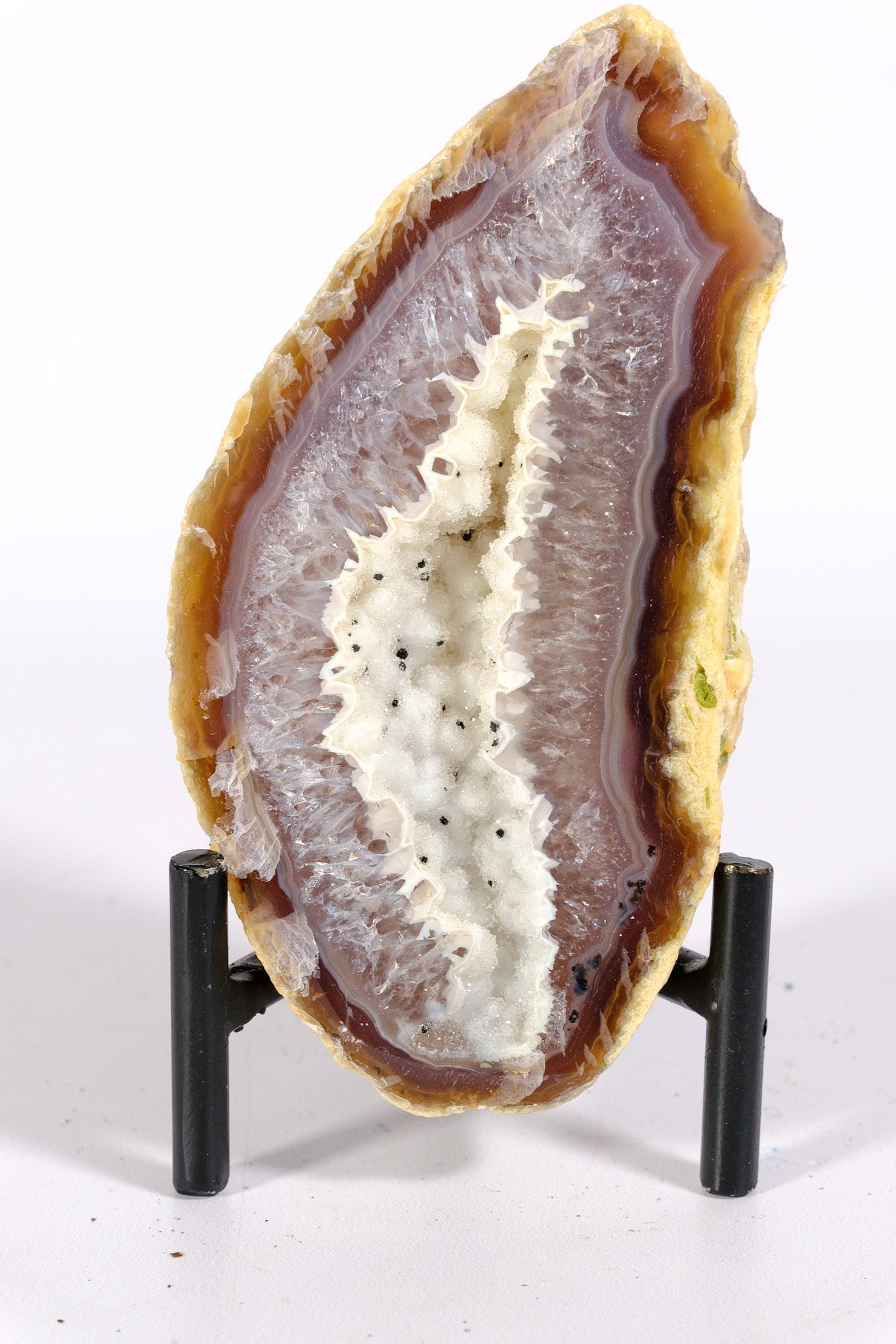 Agate Geode on Stand