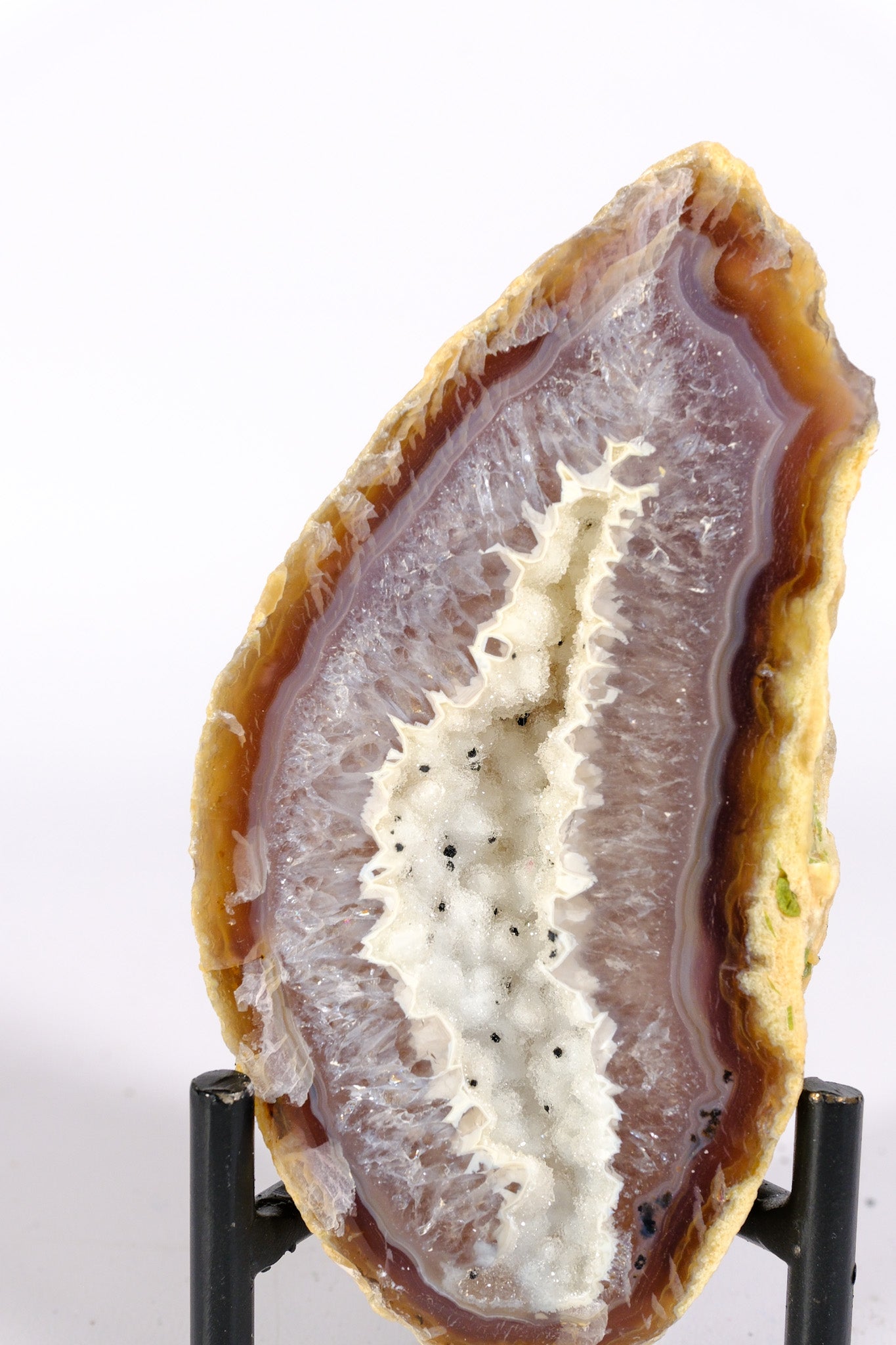 Agate Geode on Stand