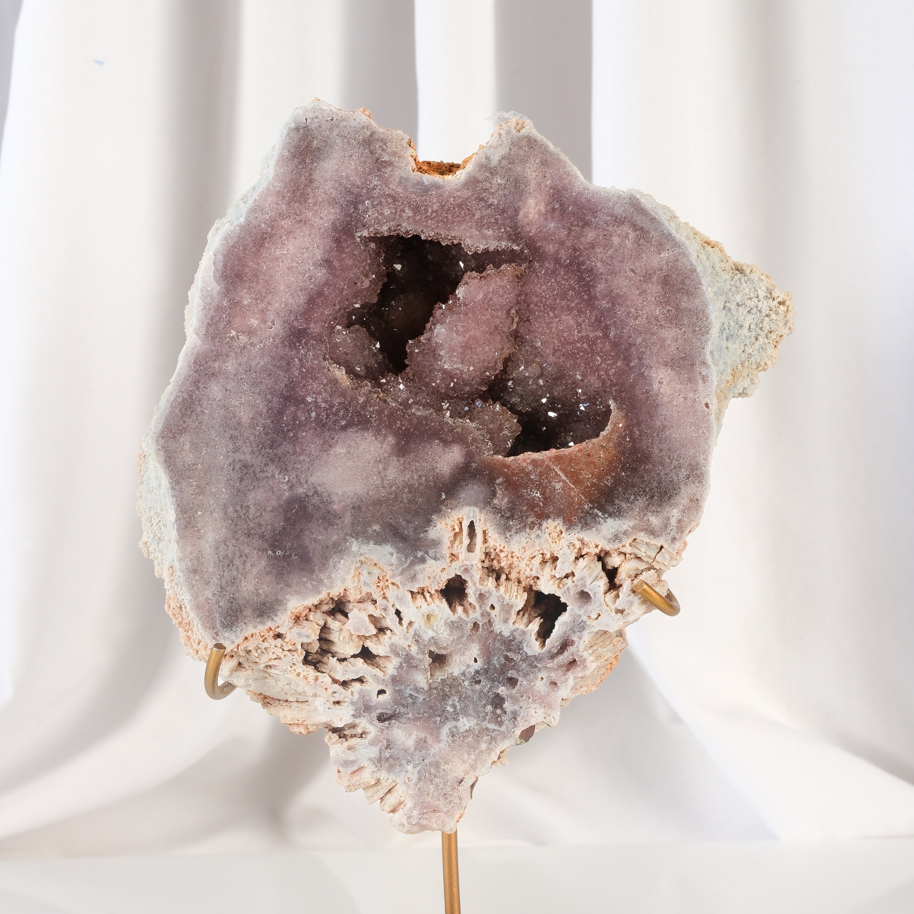 Pink Amethyst Slab on Stand