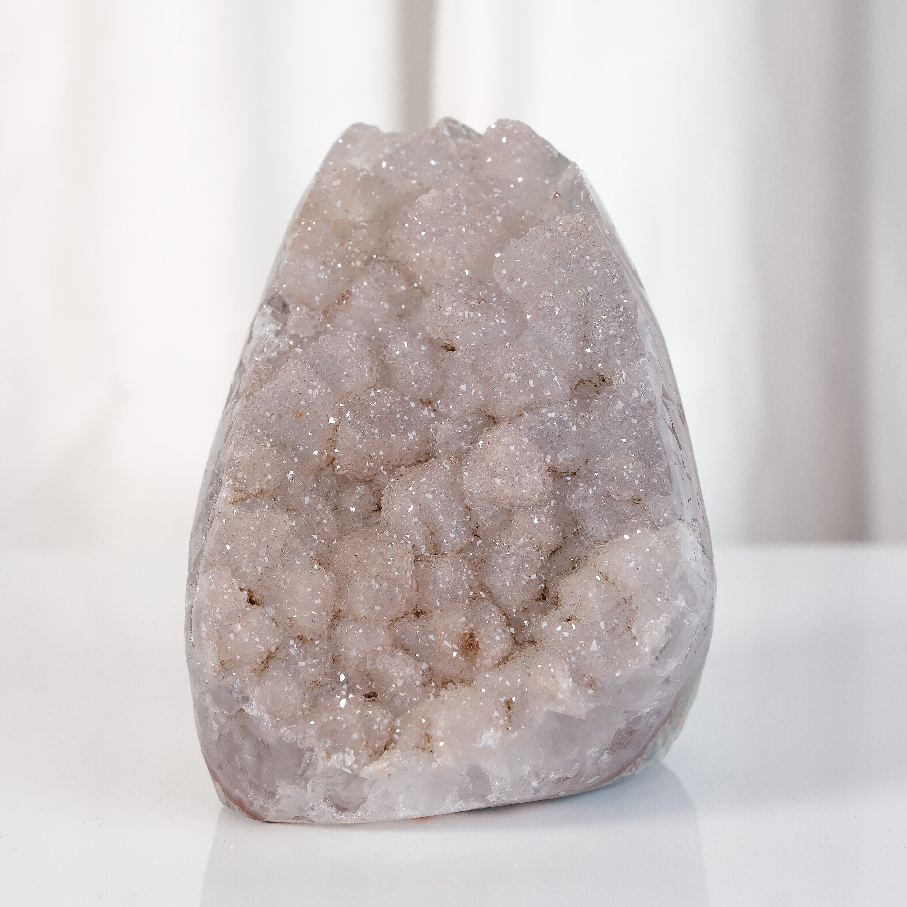 High Quality Rainbow Sugar Coated Amethyst Cutbase Cluster