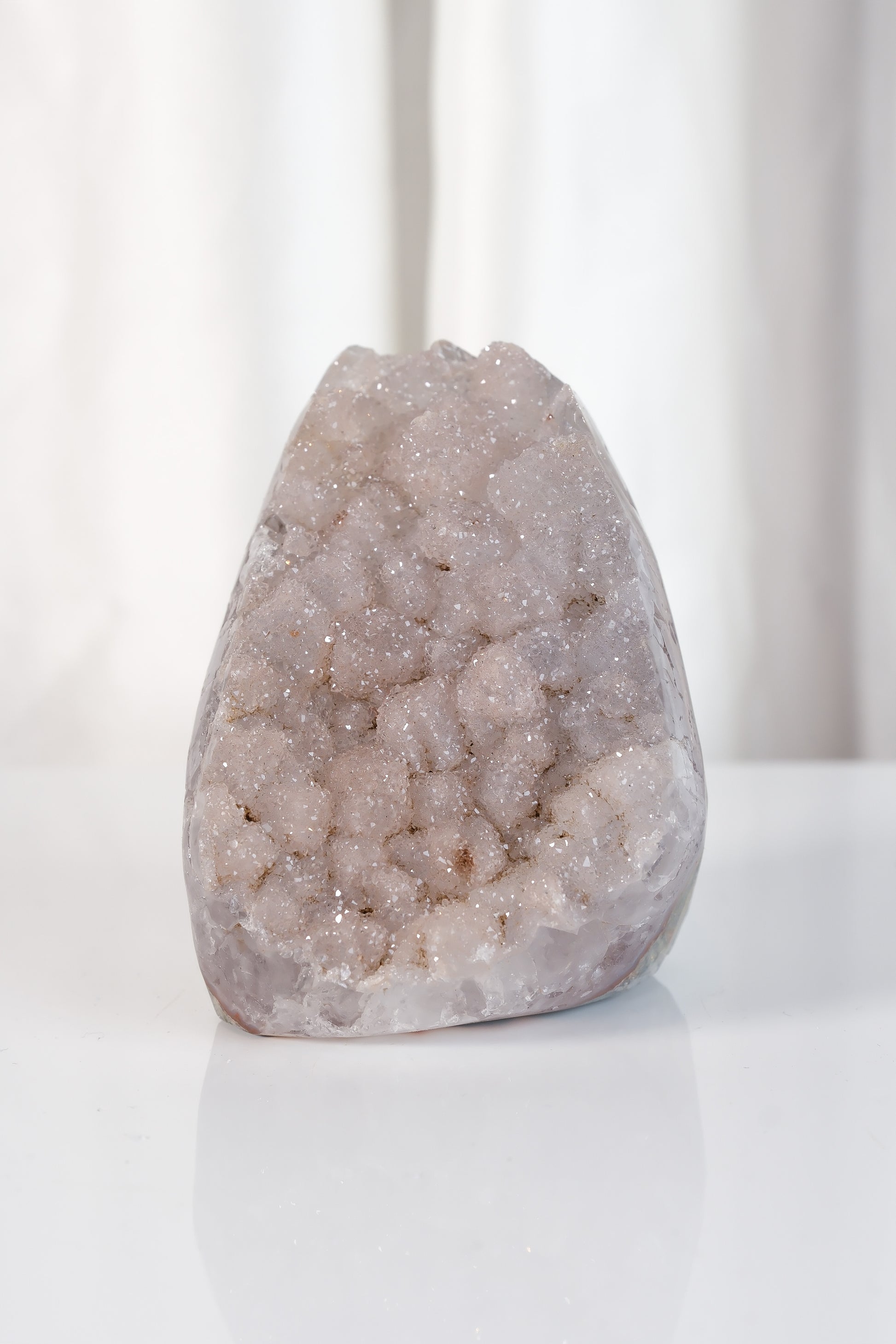 High Quality Rainbow Sugar Coated Amethyst Cutbase Cluster