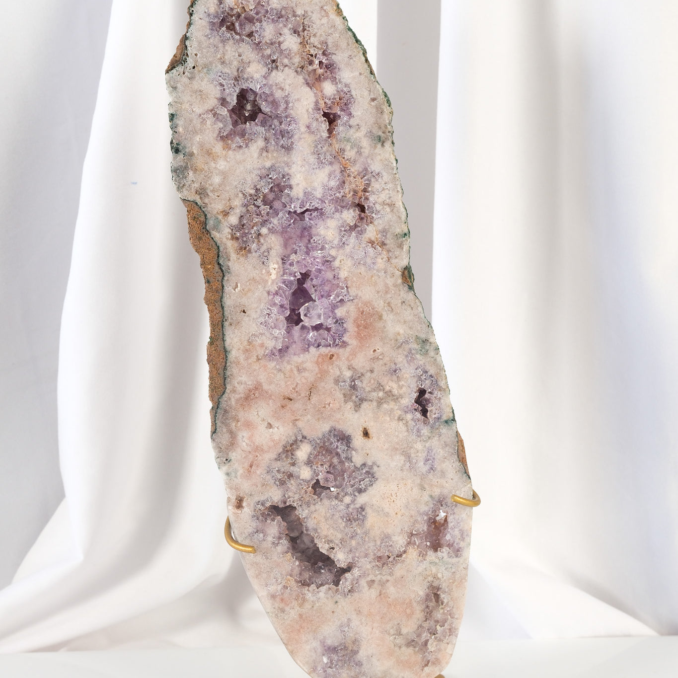 Pink Amethyst Slab on Stand
