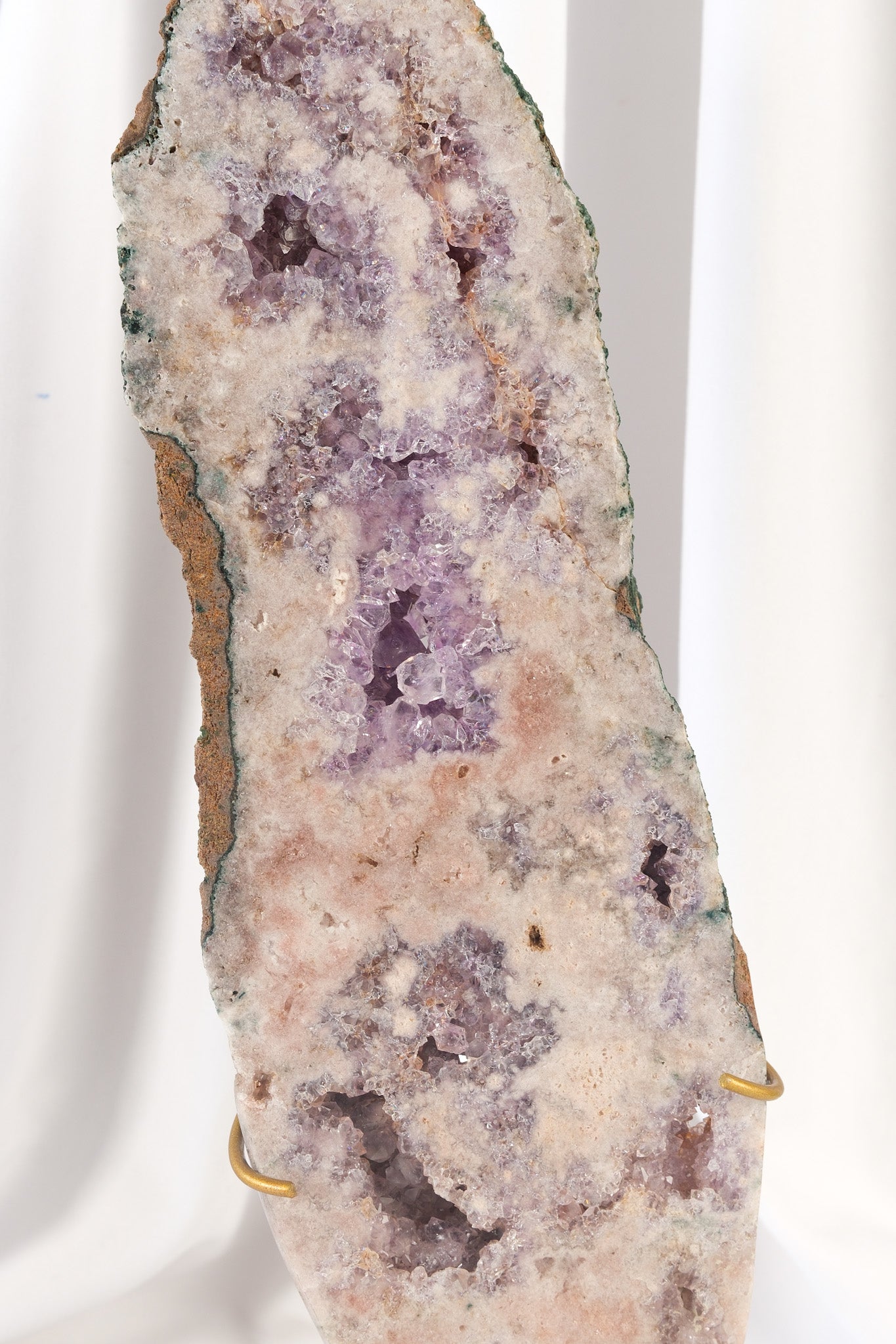 Pink Amethyst Slab on Stand