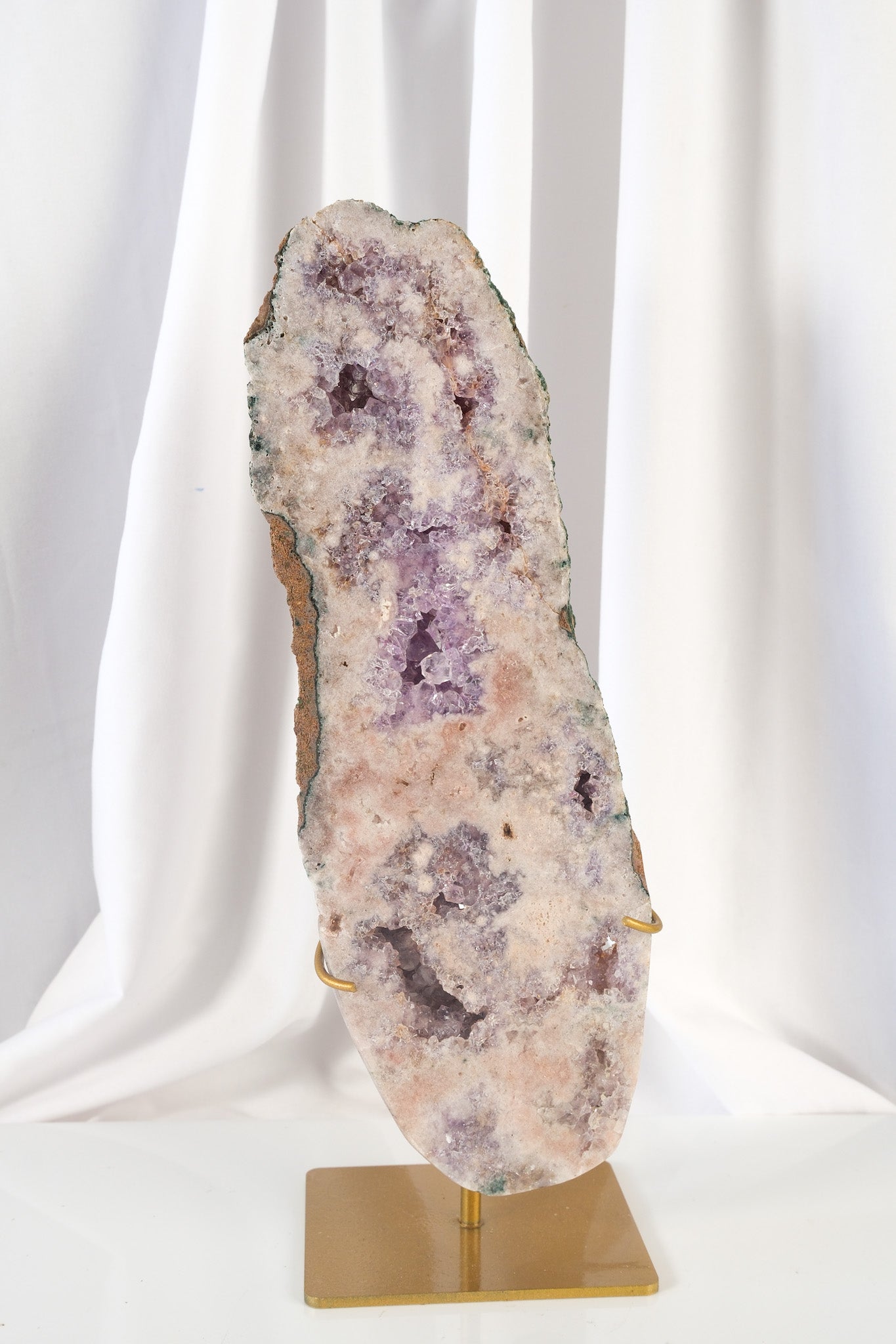Pink Amethyst Slab on Stand
