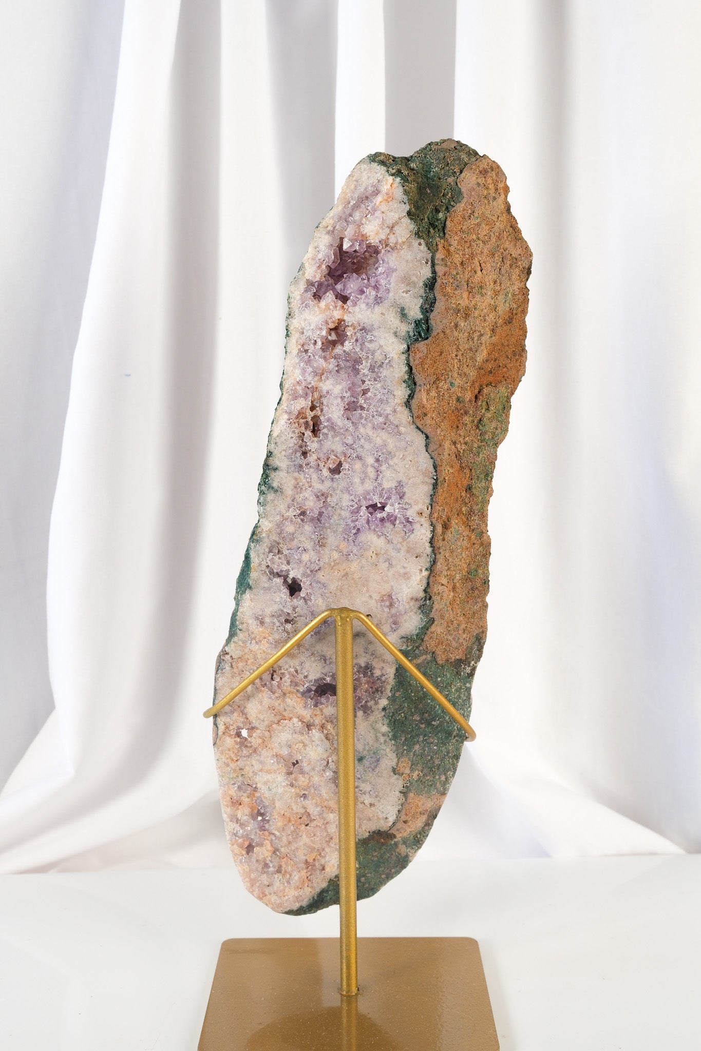 Pink Amethyst Slab on Stand