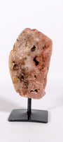 Pink Amethyst Slab on stand