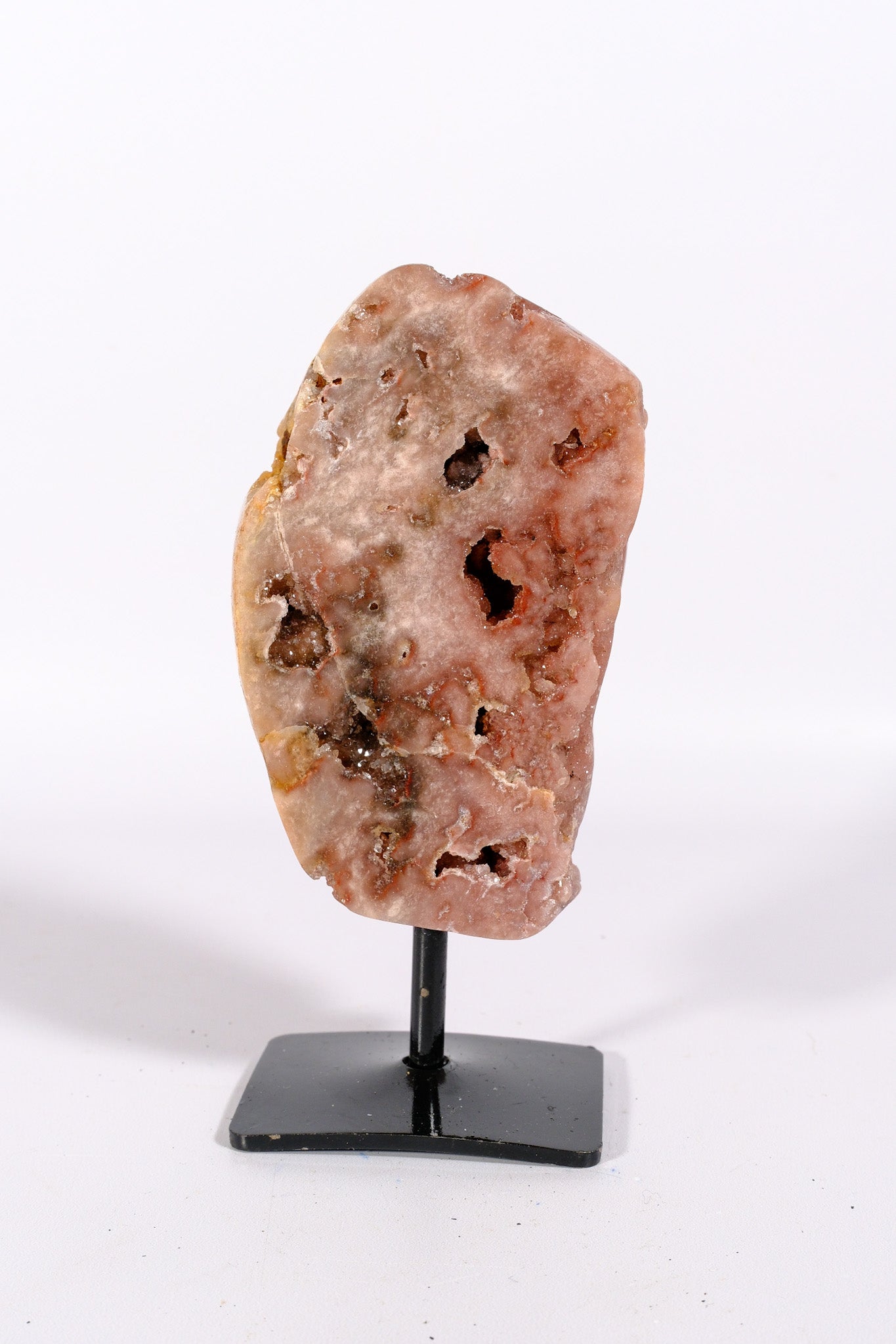 Pink Amethyst Slab on stand