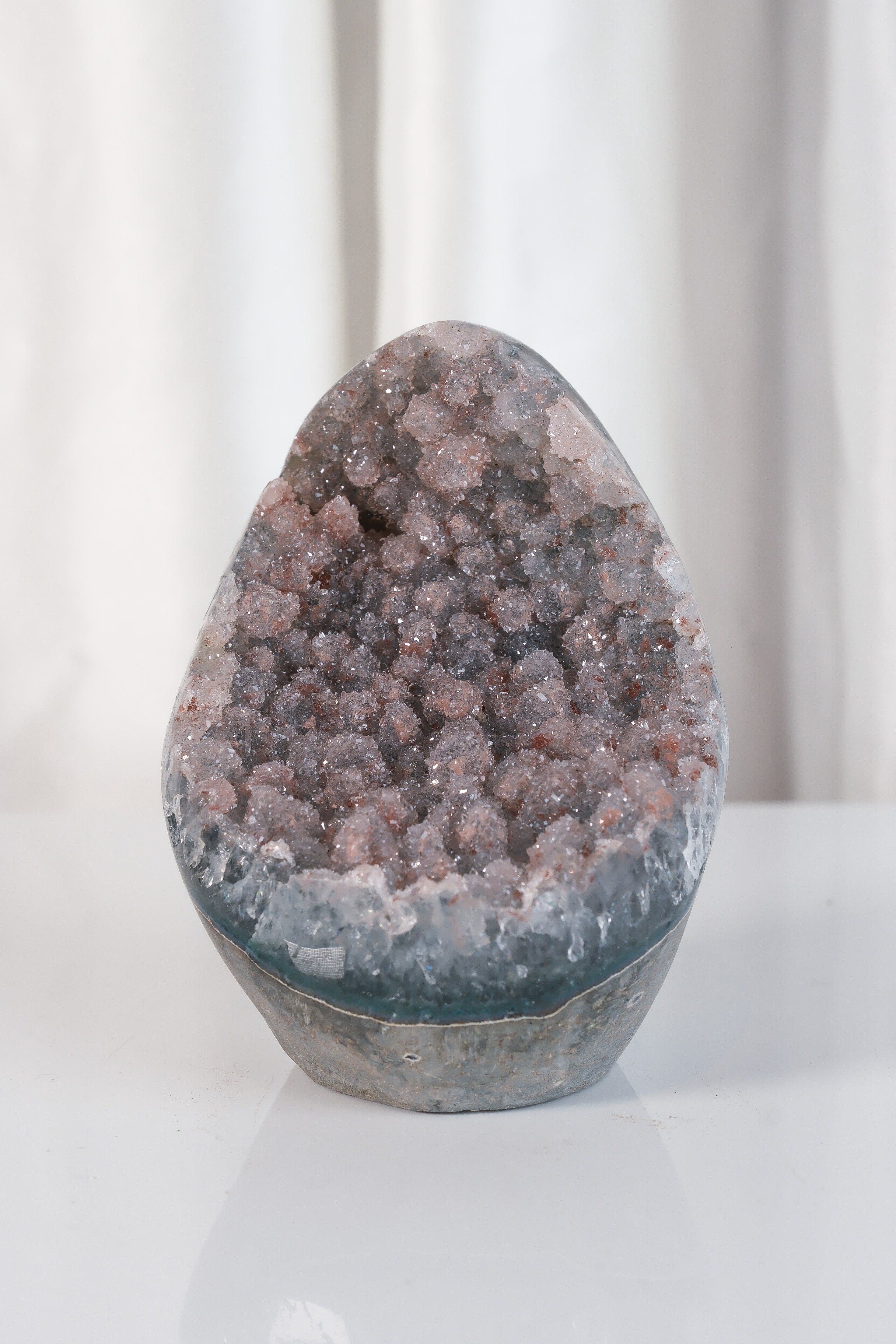 High Quality Rainbow Sugar Coated Amethyst Cutbase Cluster