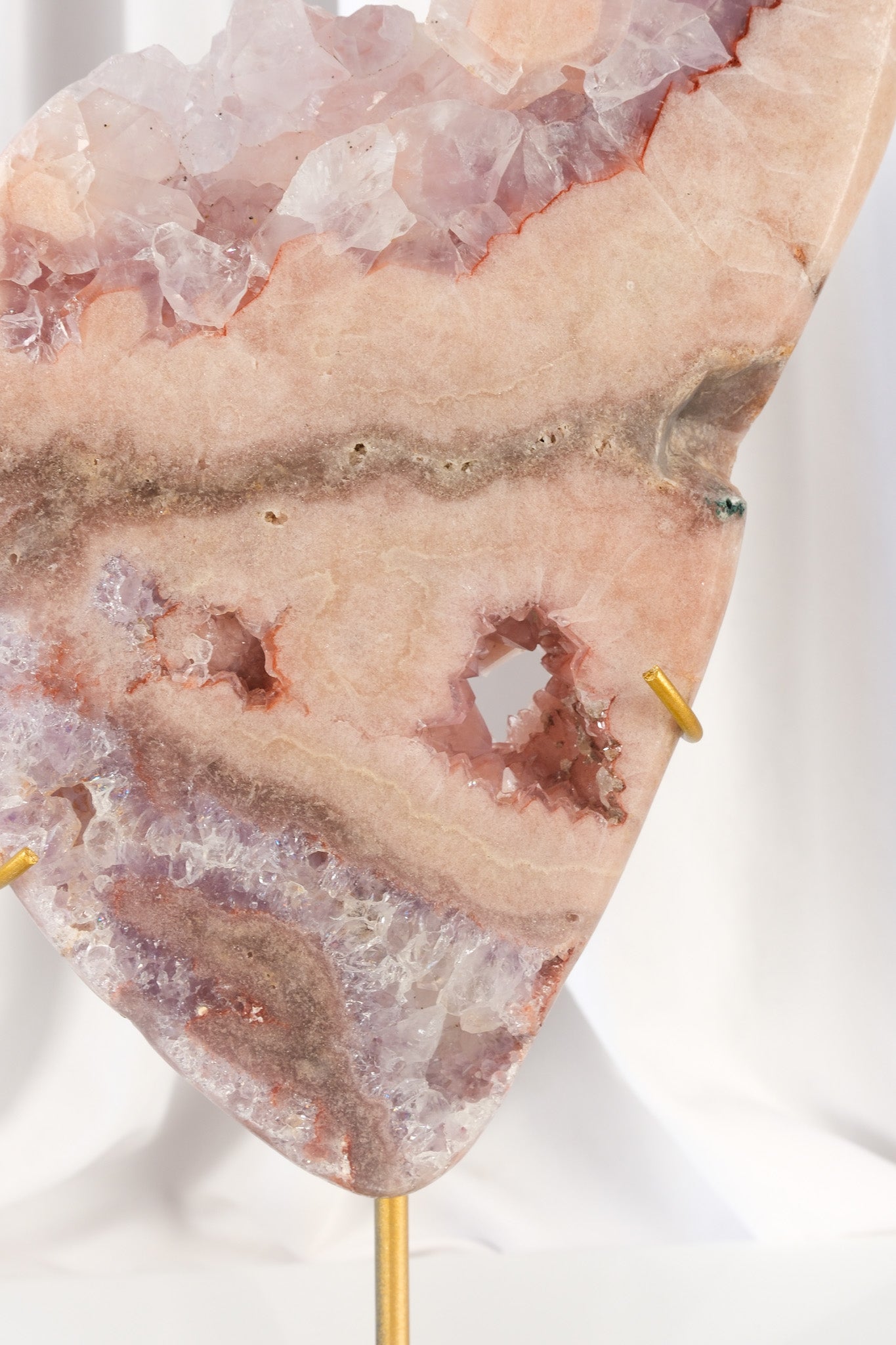 Pink Amethyst Slab on Stand