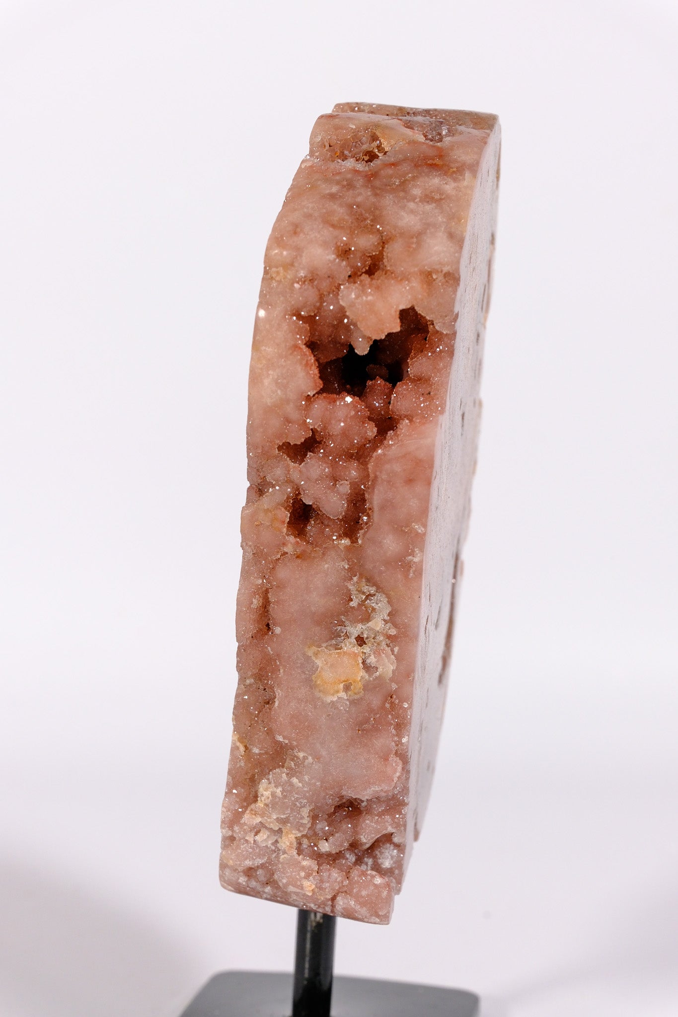 Pink Amethyst Slab on stand