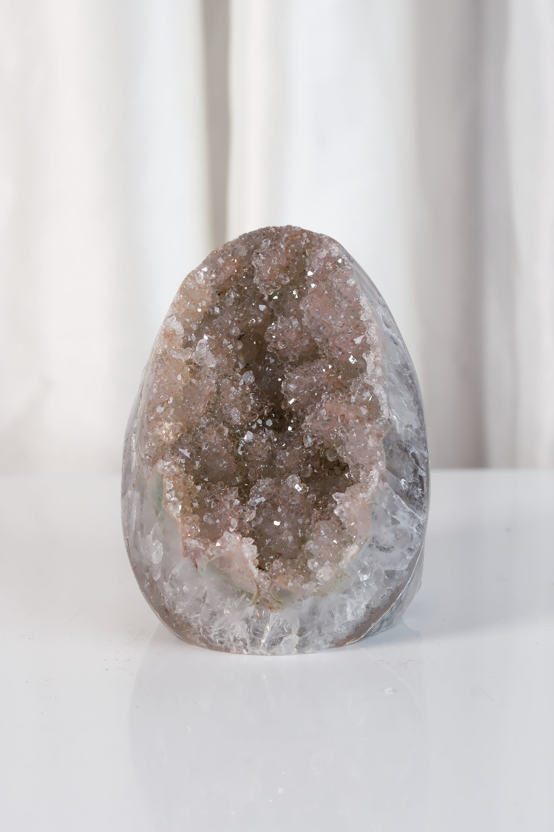 High Quality Rainbow Sugar Coated Amethyst Cutbase Cluster