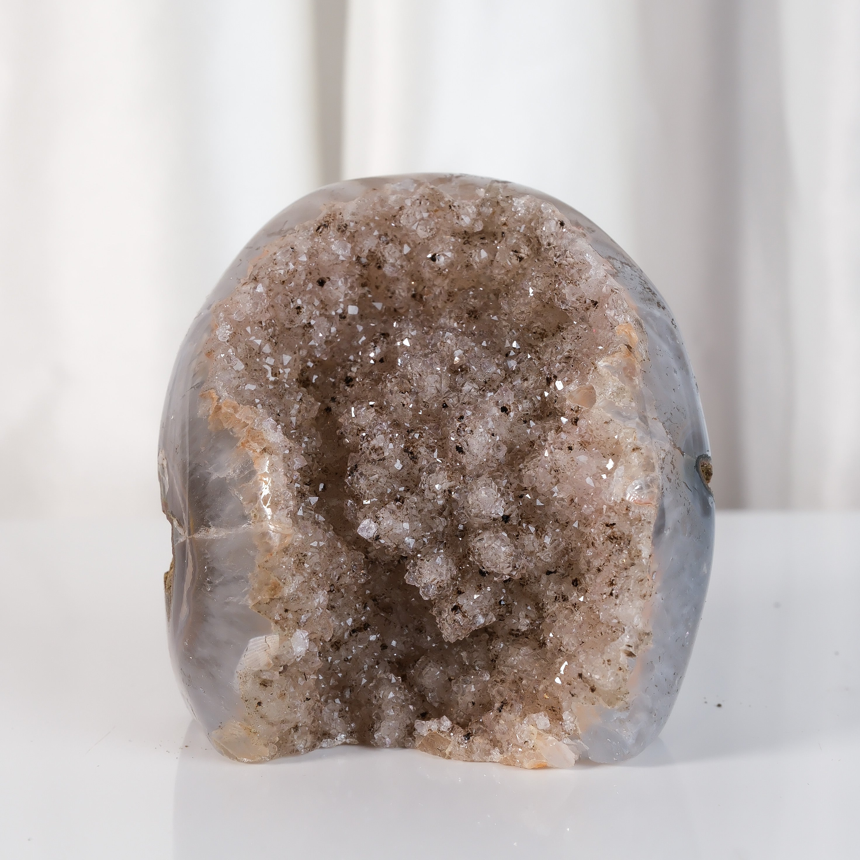 High Quality Rainbow Sugar Coated Amethyst Cutbase Cluster