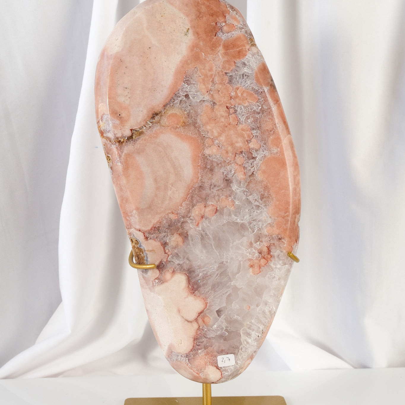 Pink Amethyst Slab on Stand