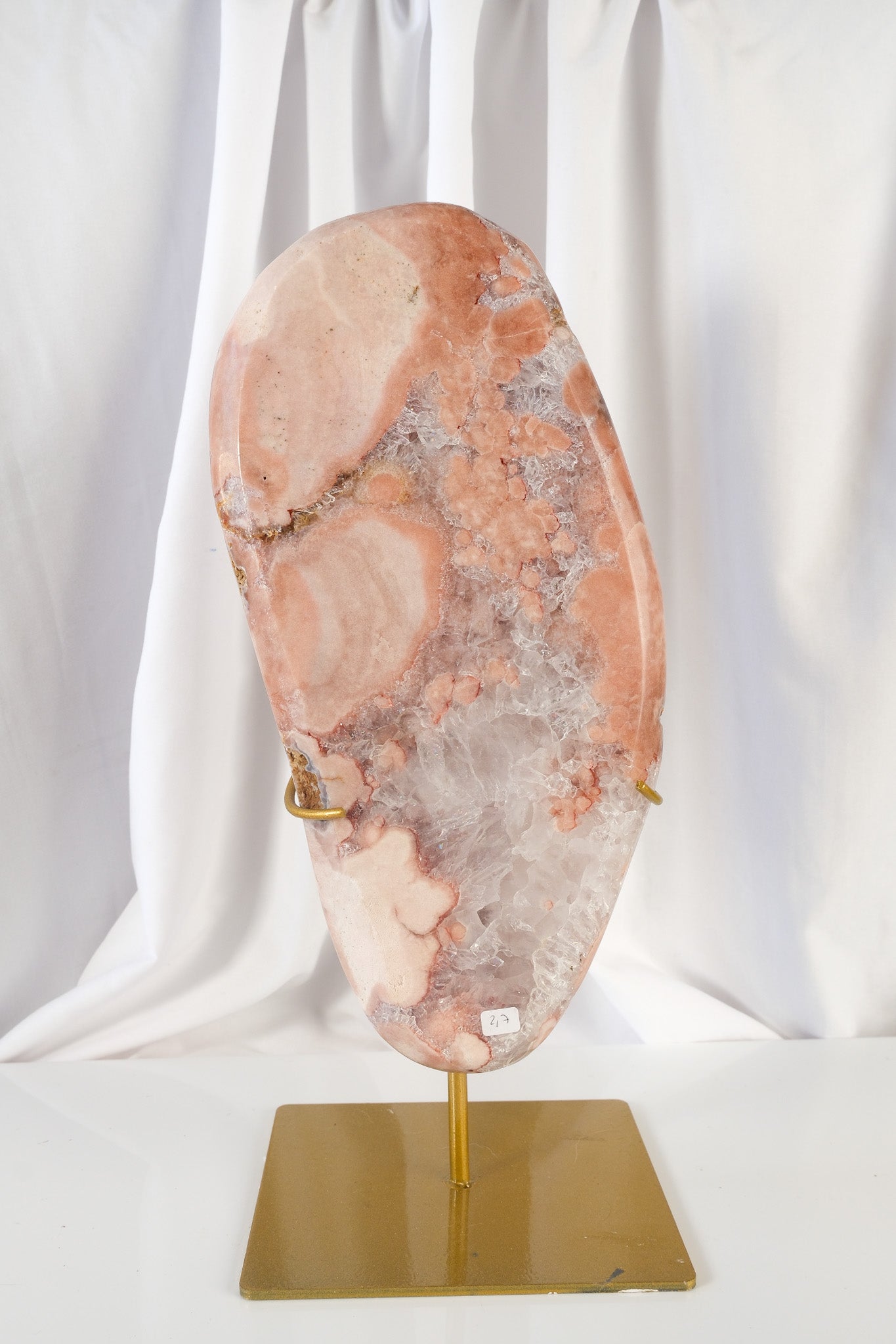 Pink Amethyst Slab on Stand