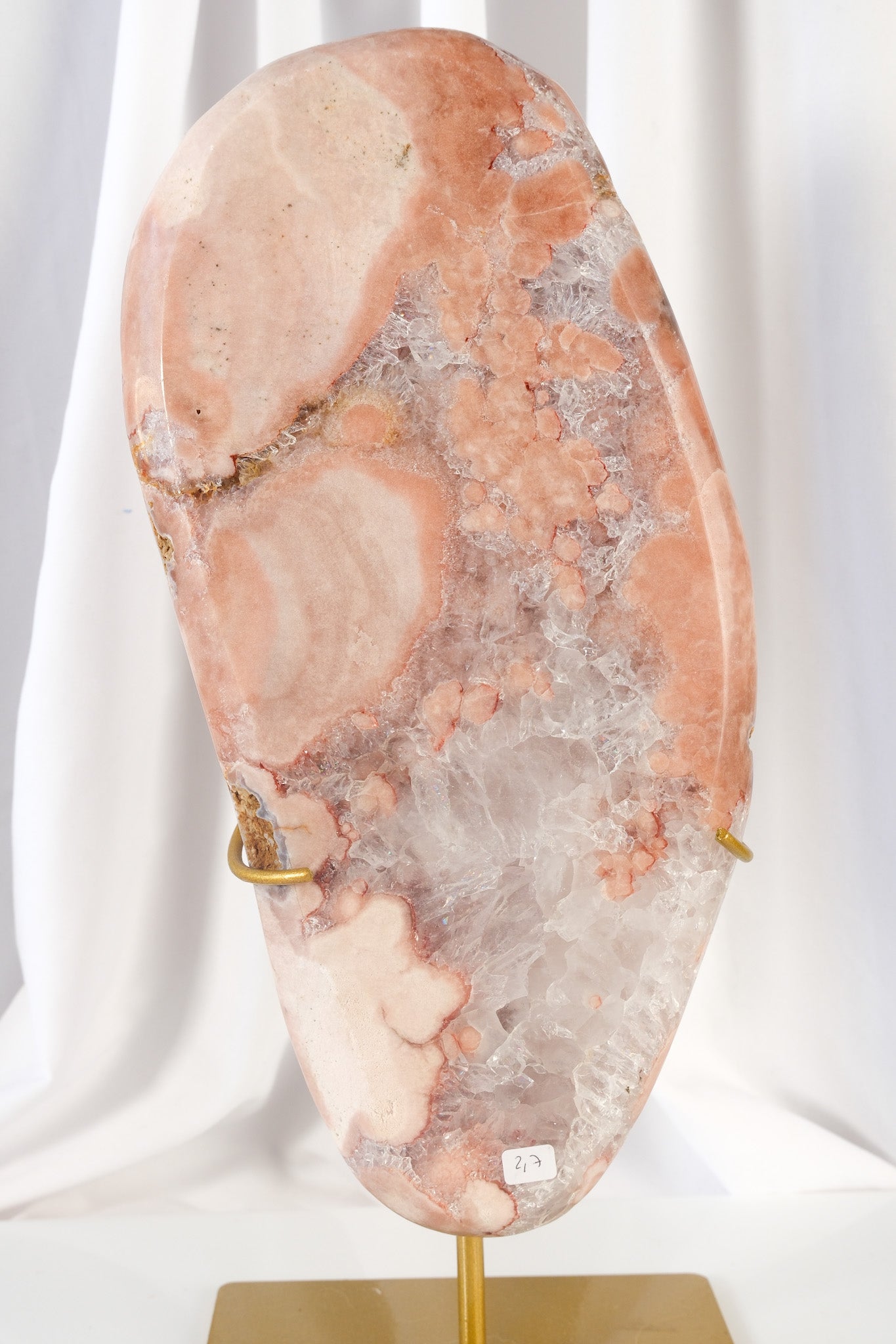 Pink Amethyst Slab on Stand