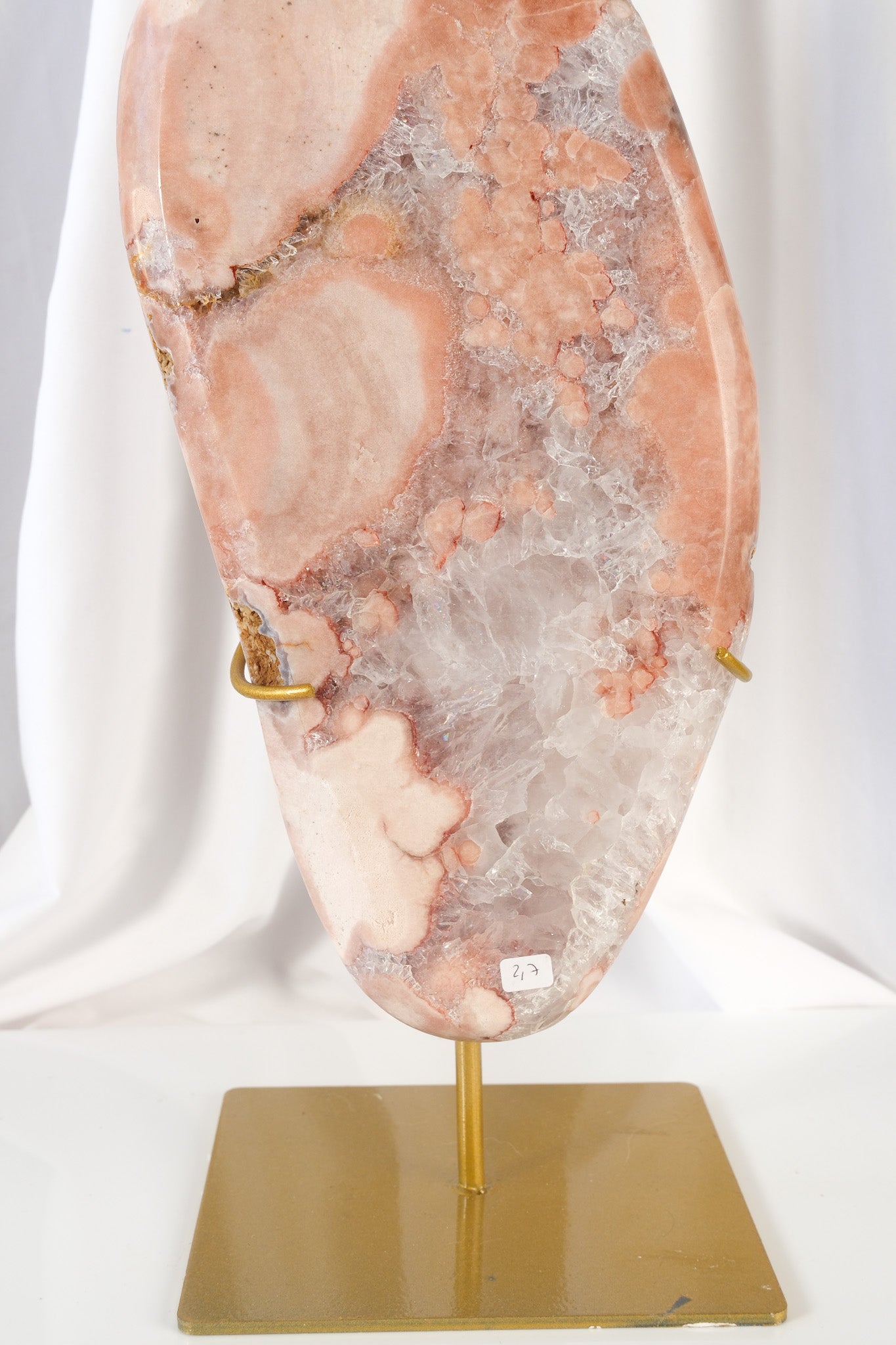 Pink Amethyst Slab on Stand