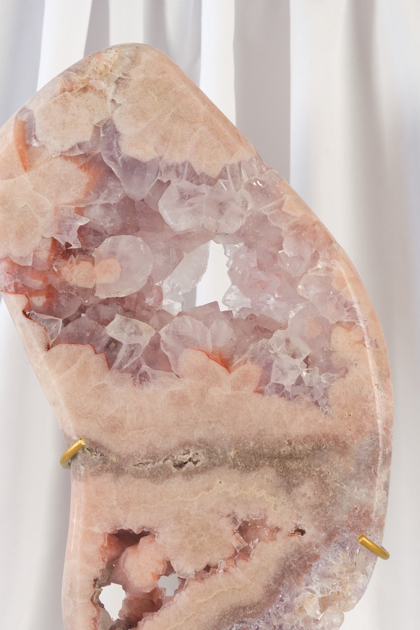 Pink Amethyst Slab on Stand