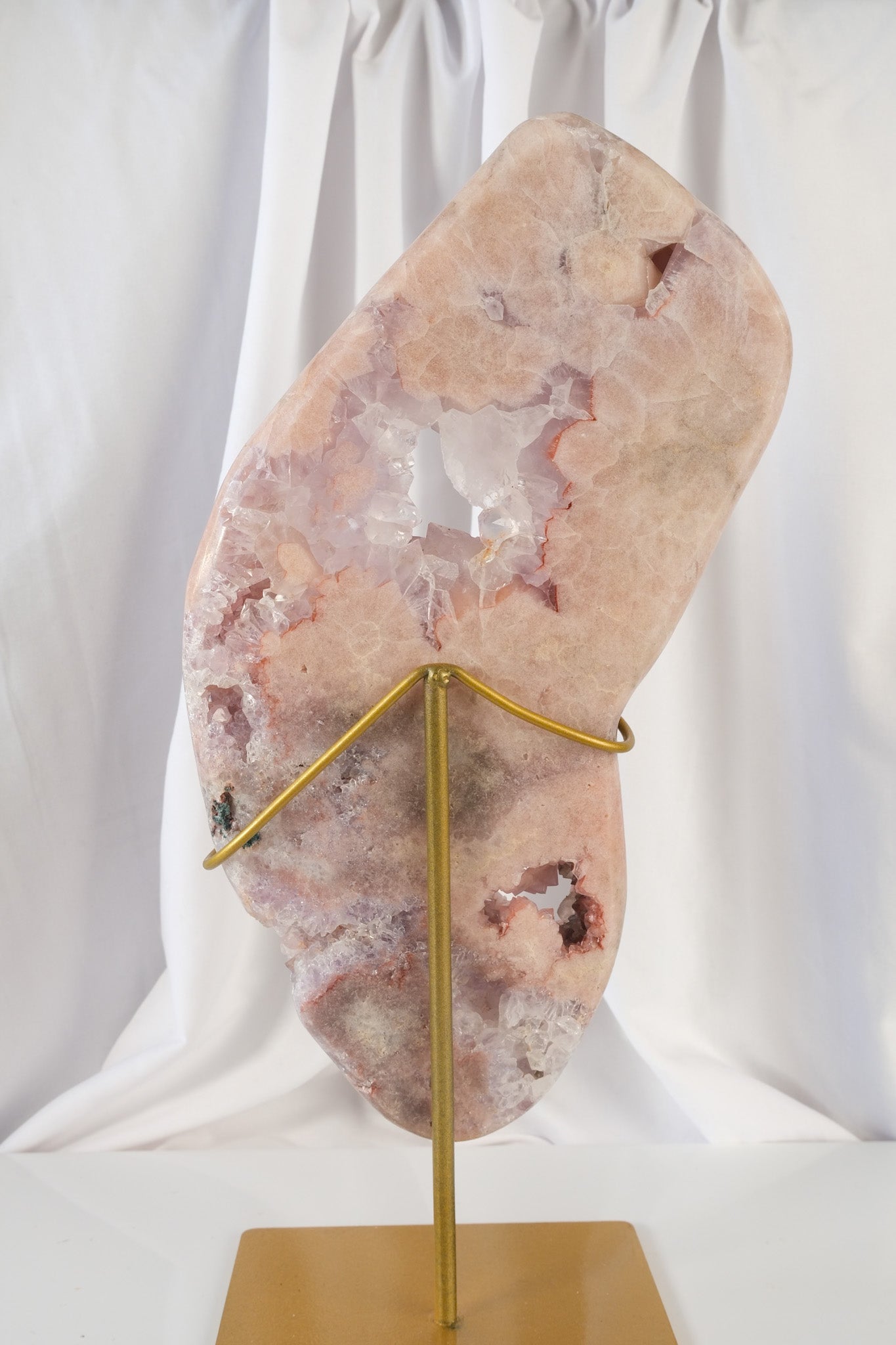 Pink Amethyst Slab on Stand