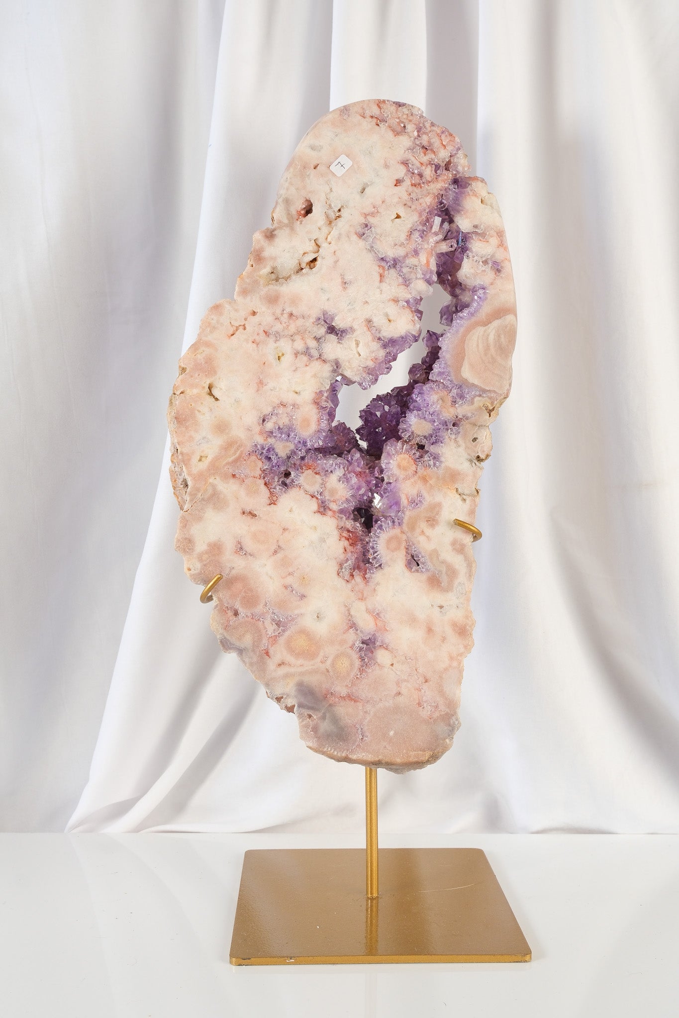 Pink Amethyst Slab on Stand