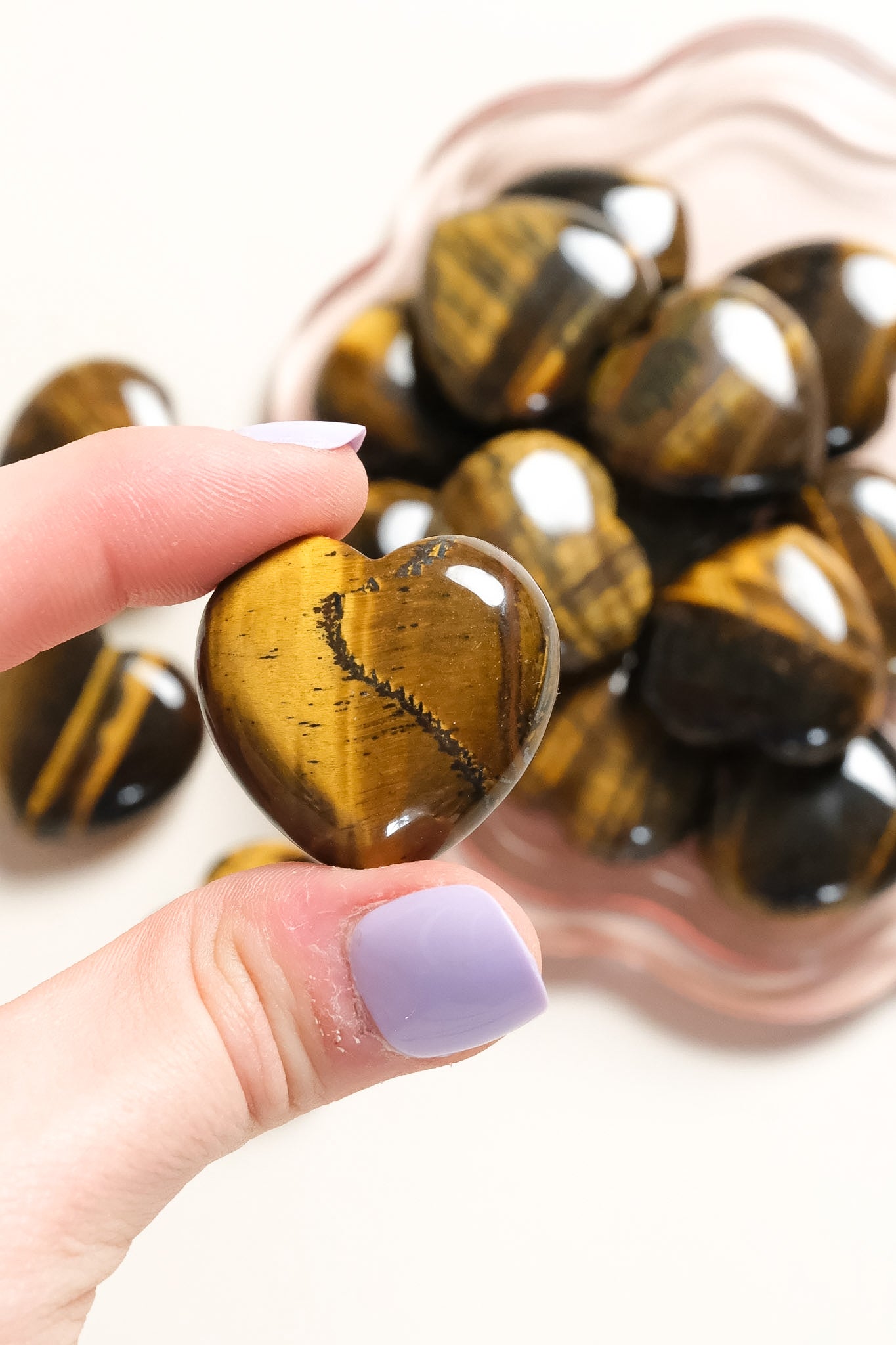 Tigers Eye Small Heart