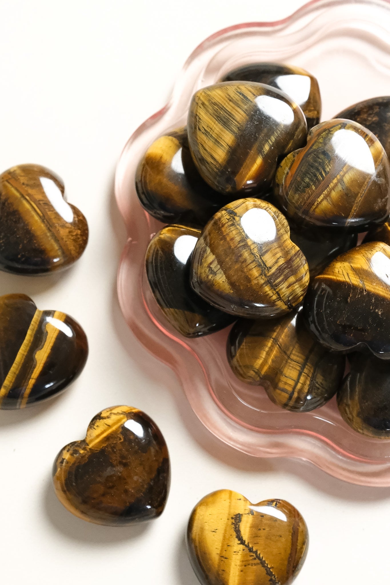 Tigers Eye Small Heart