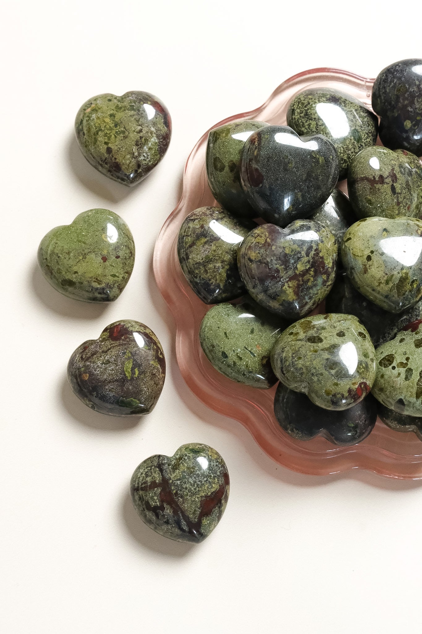 Dragons Blood Jasper Small Heart