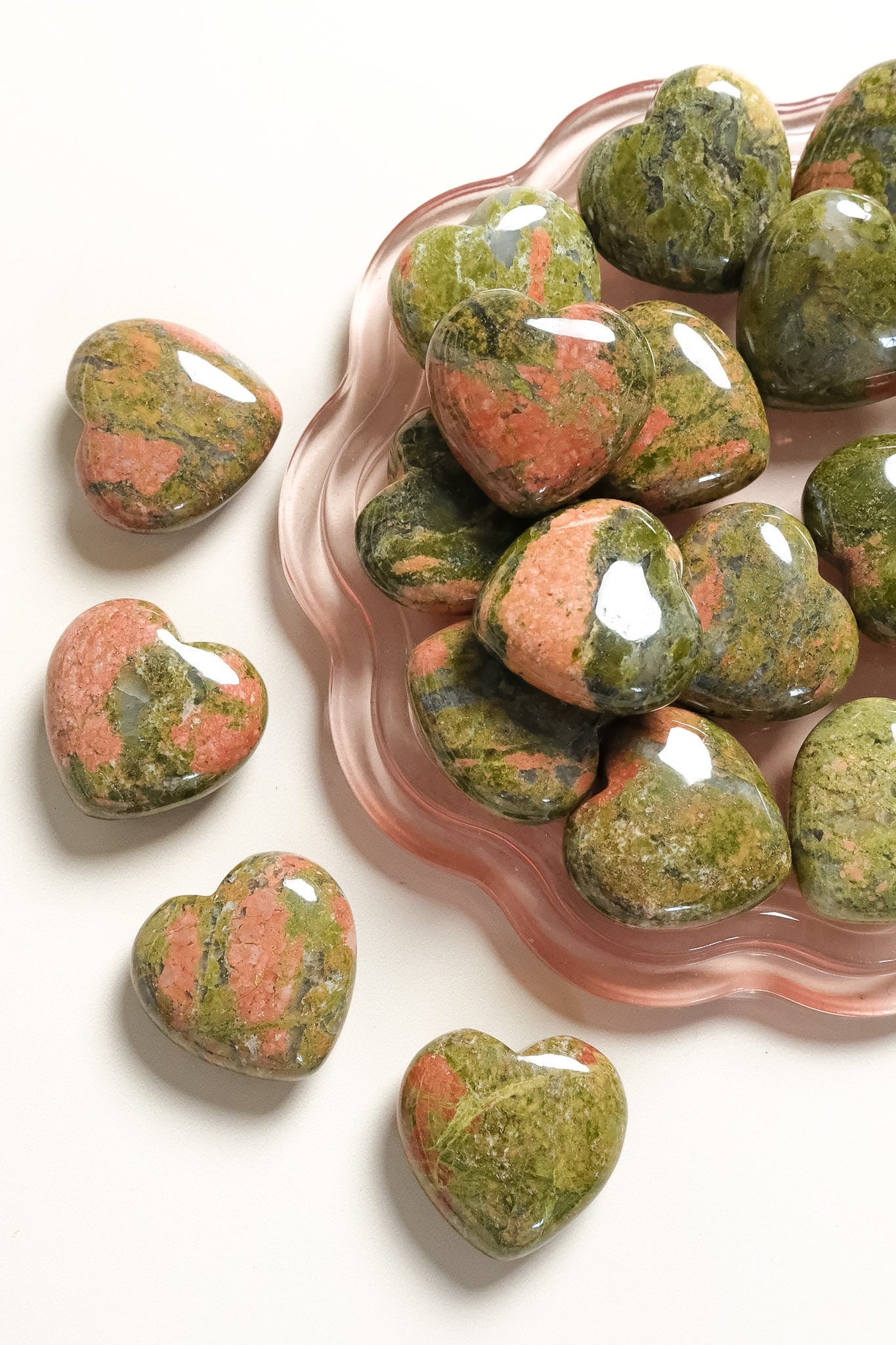 Unakite Small Heart
