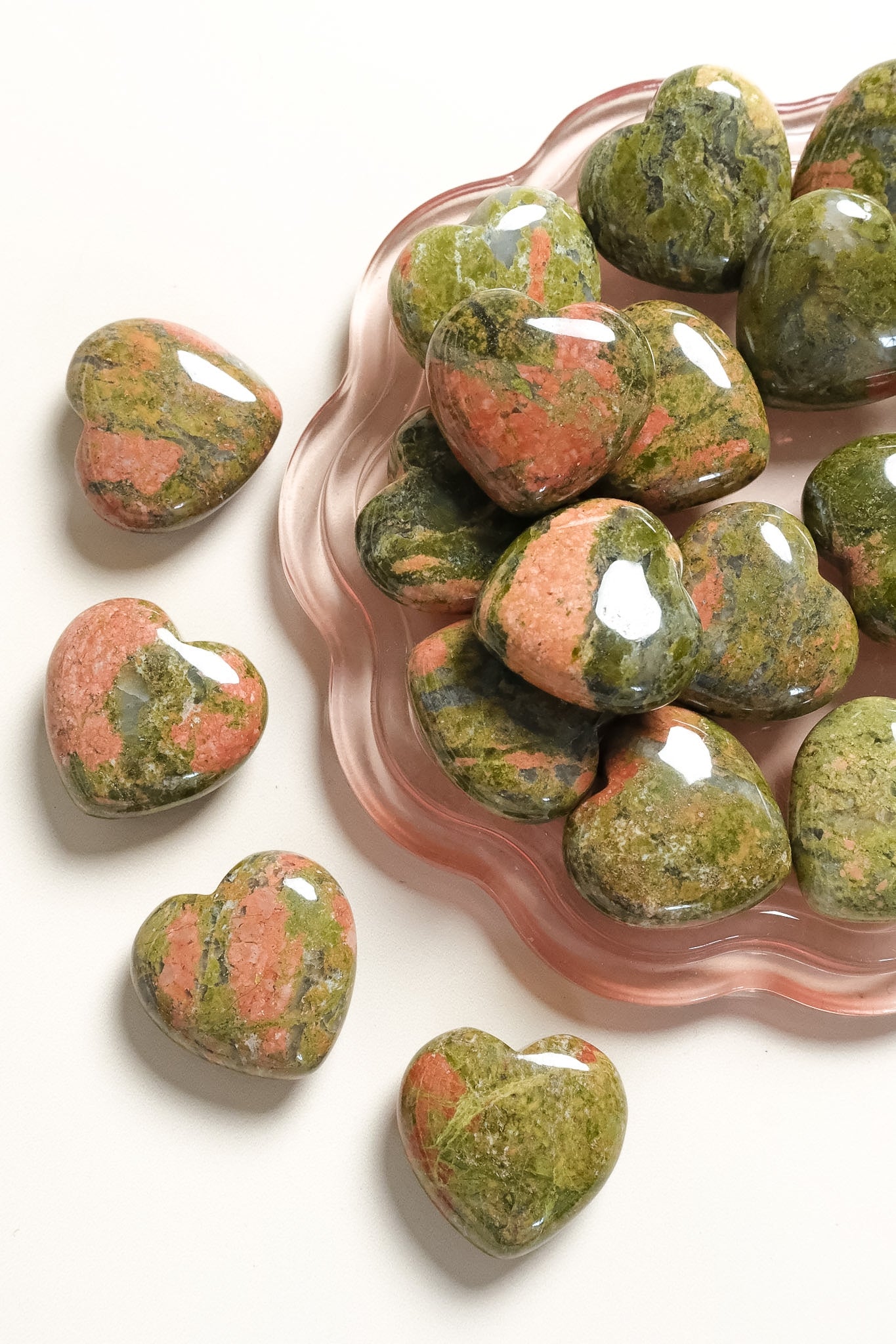 Unakite Small Heart