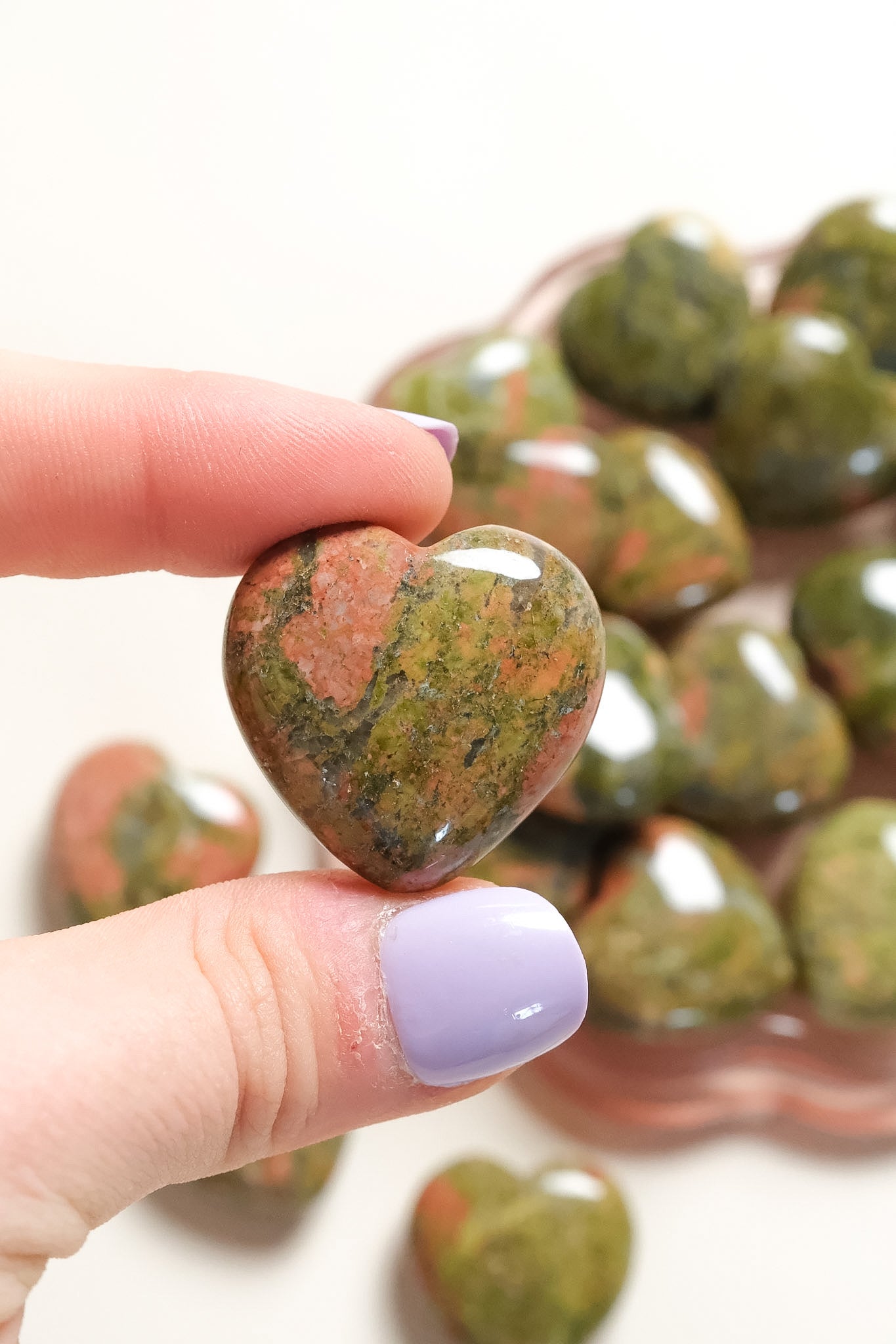 Unakite Small Heart