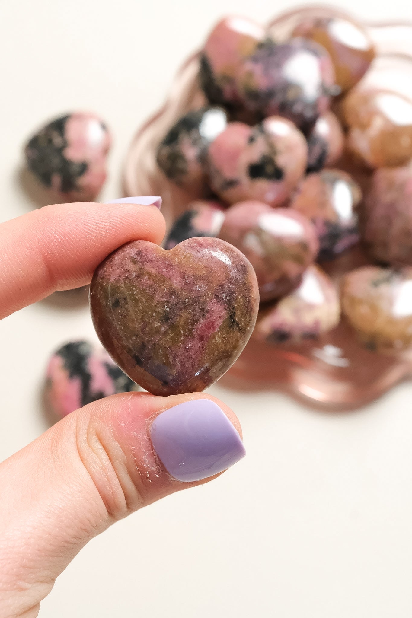 Rhodonite Small Heart