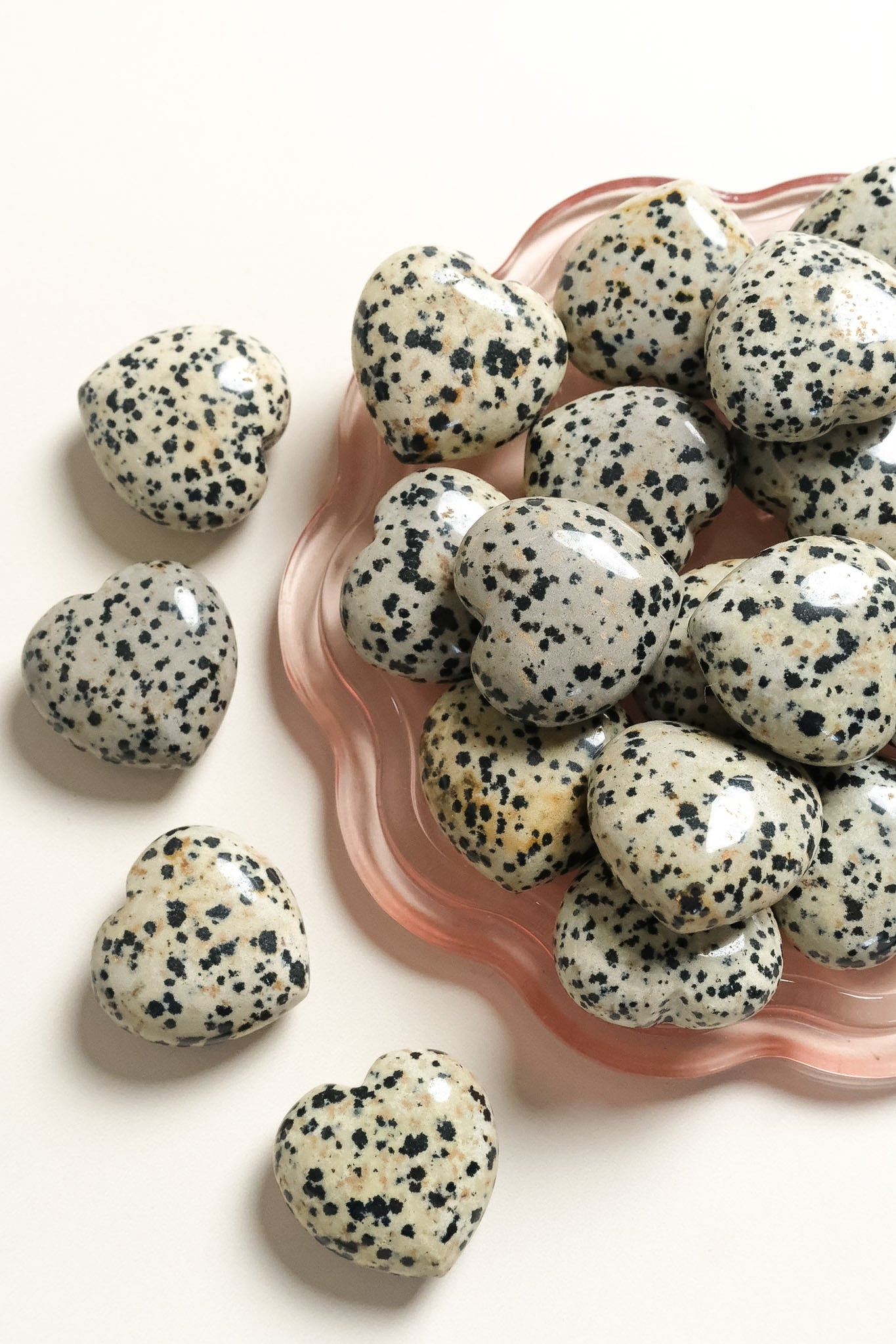 Dalmatian Jasper Small Heart