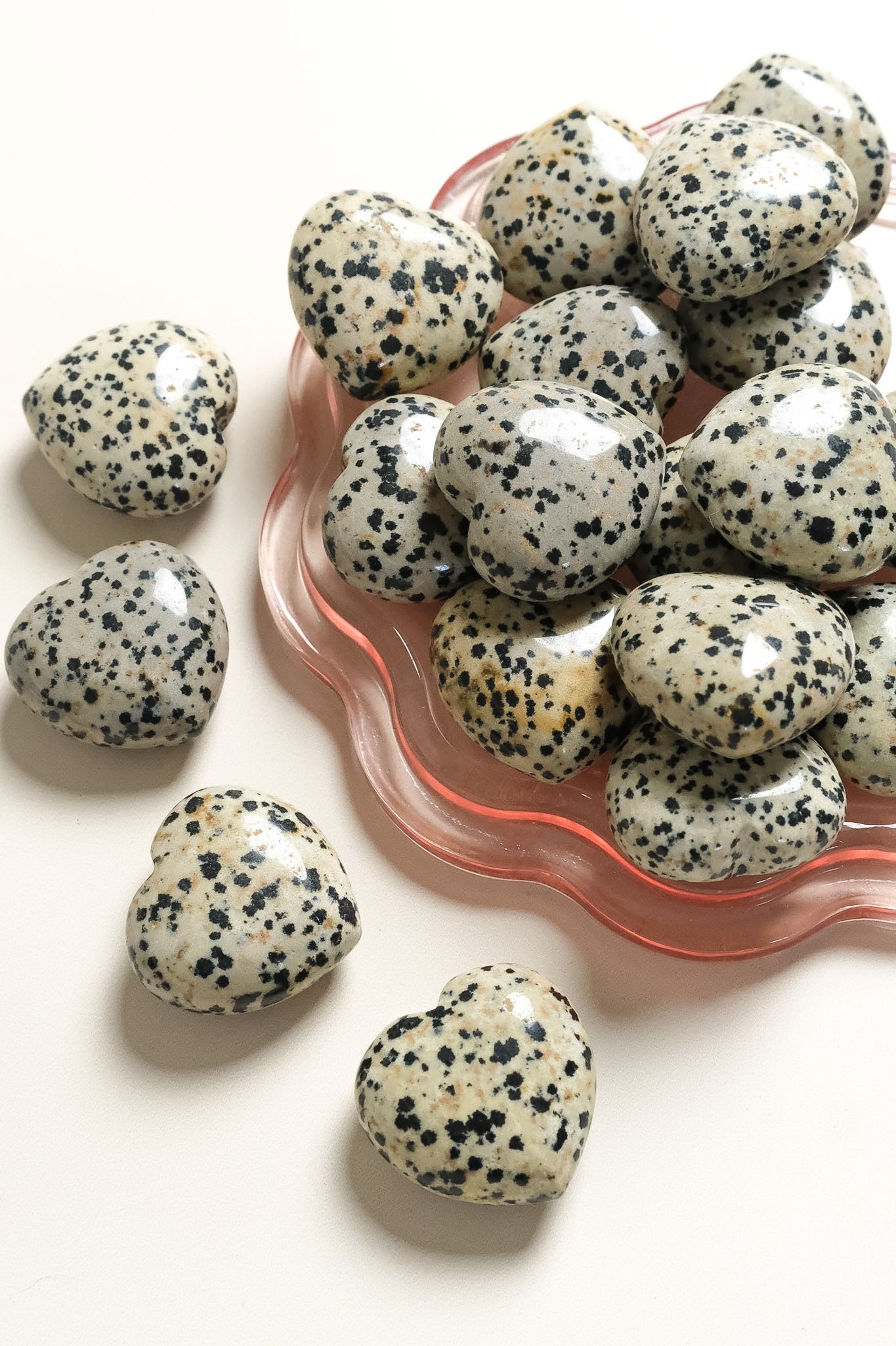 Dalmatian Jasper Small Heart