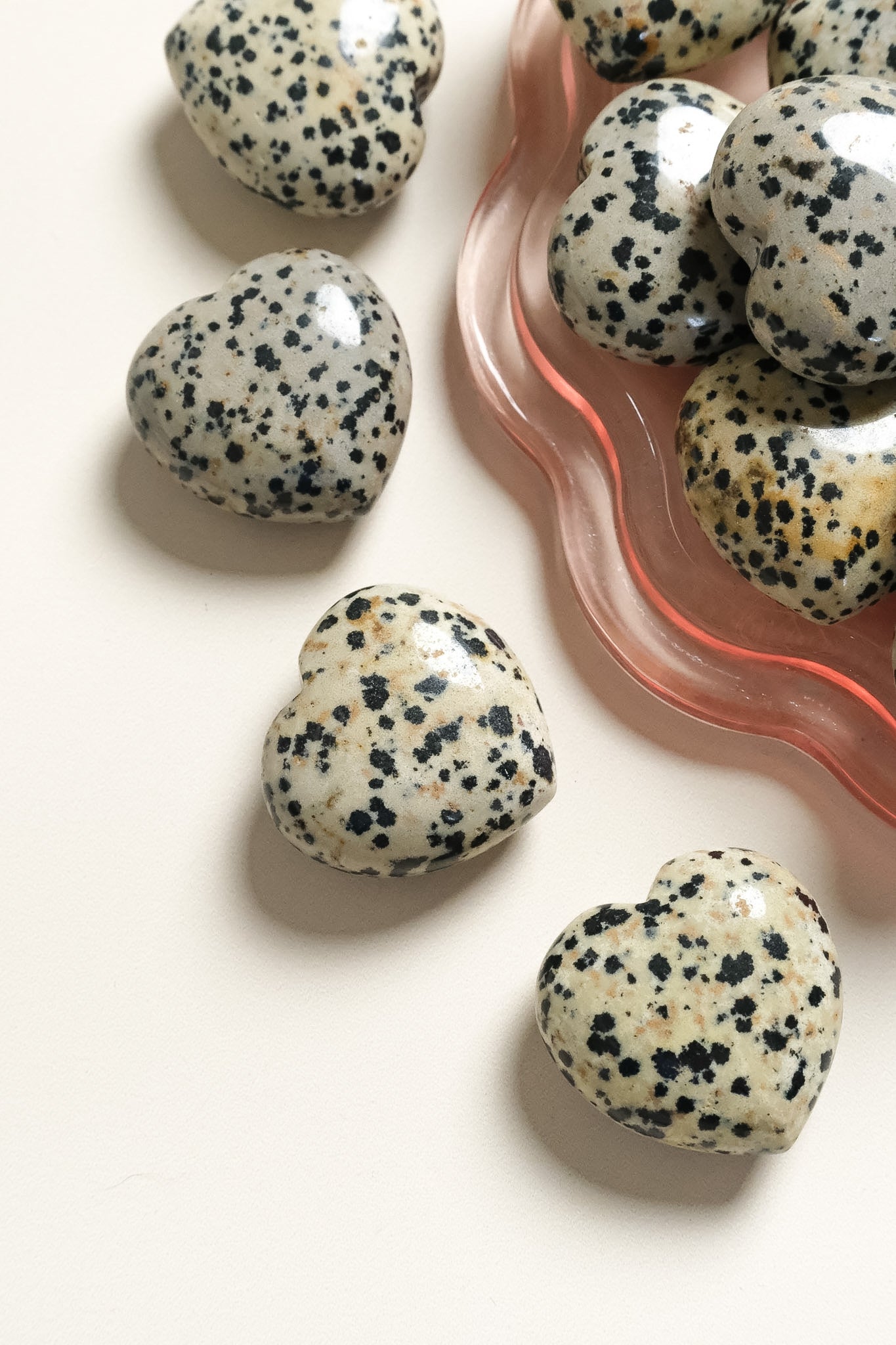Dalmatian Jasper Small Heart