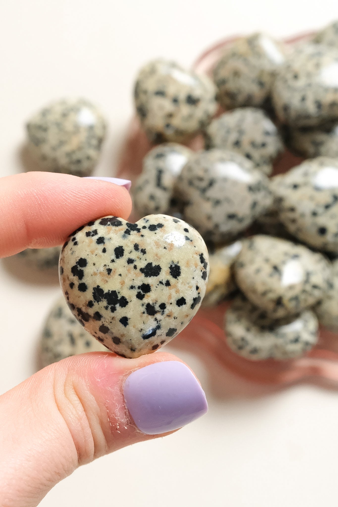 Dalmatian Jasper Small Heart