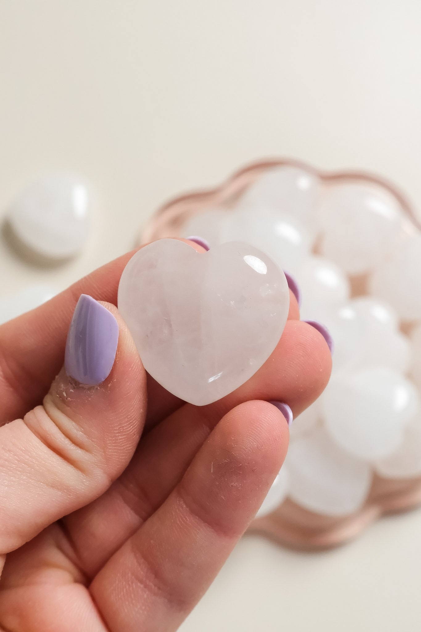 Clear Quartz Small Heart