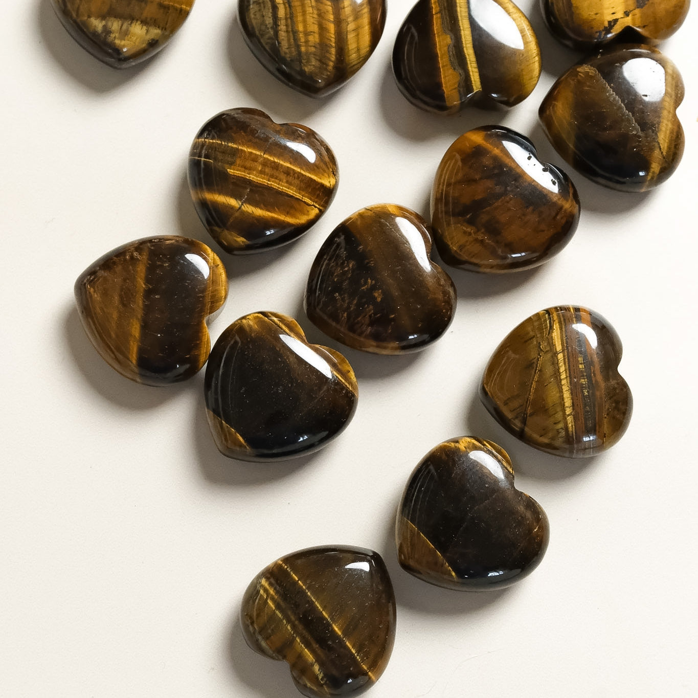 Tigers Eye Small Heart