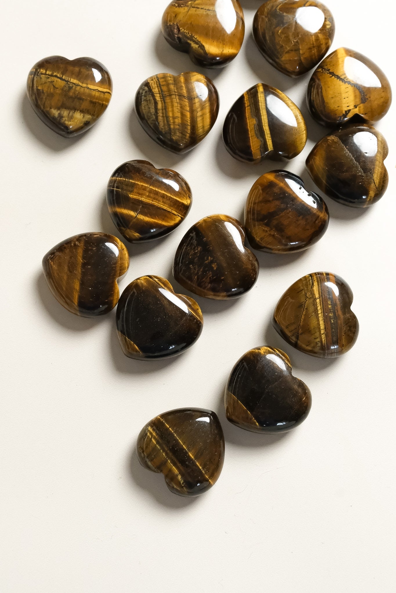 Tigers Eye Small Heart