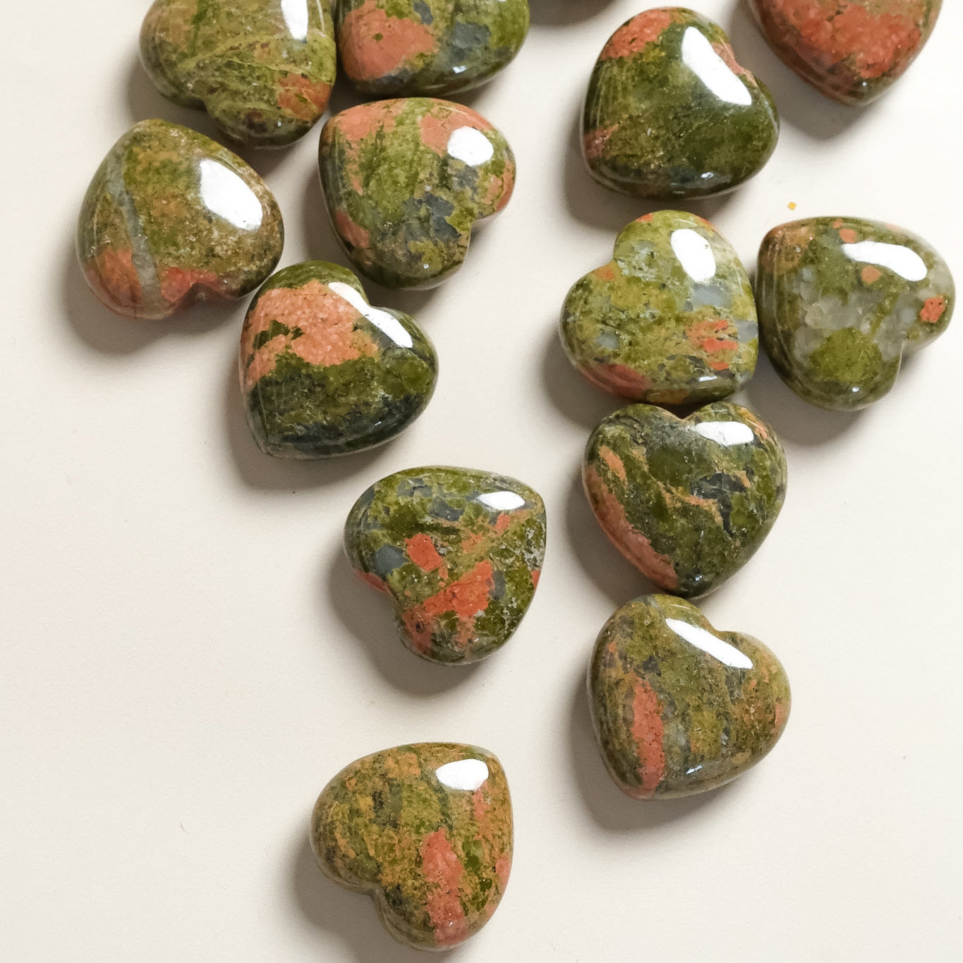 Unakite Small Heart