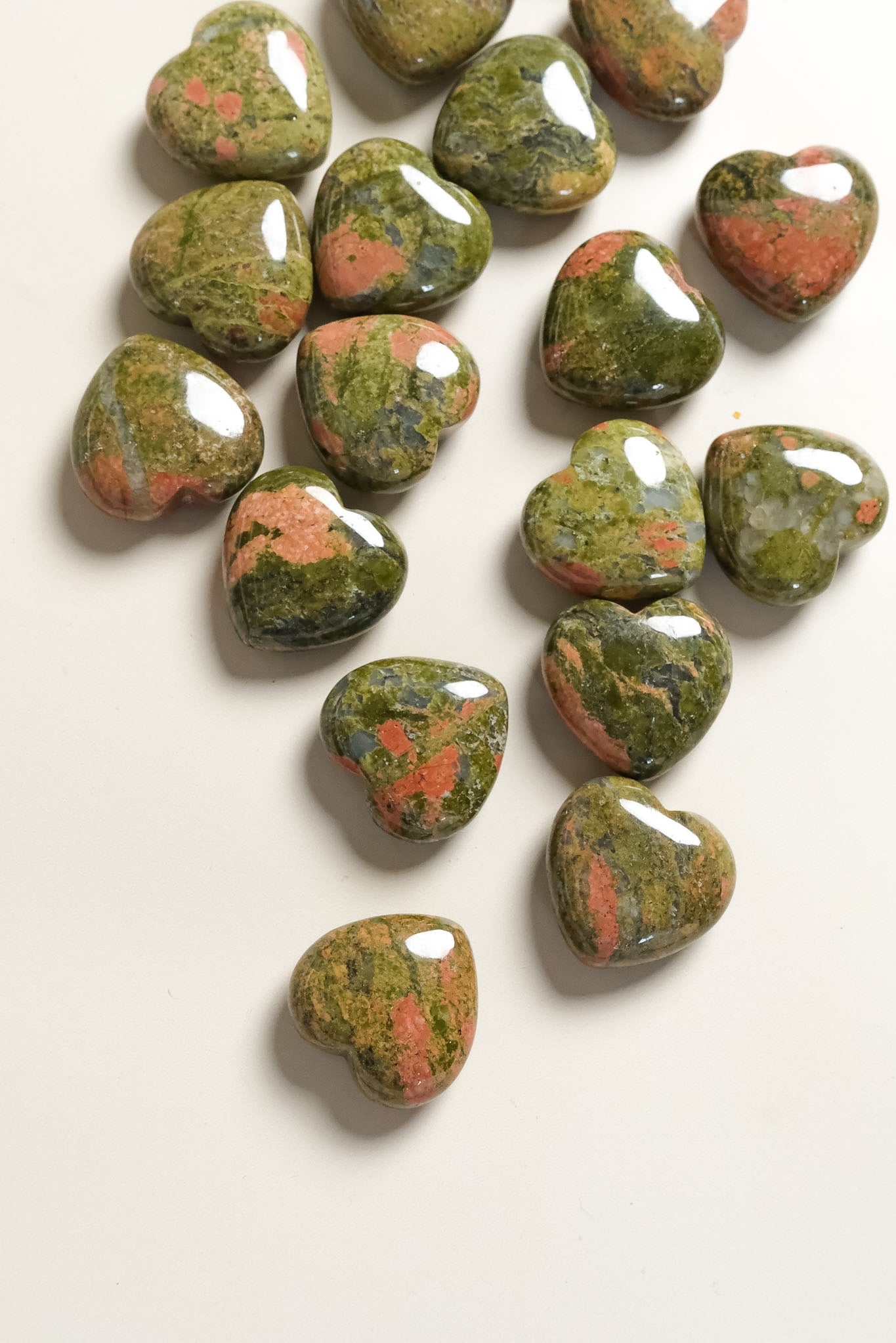 Unakite Small Heart