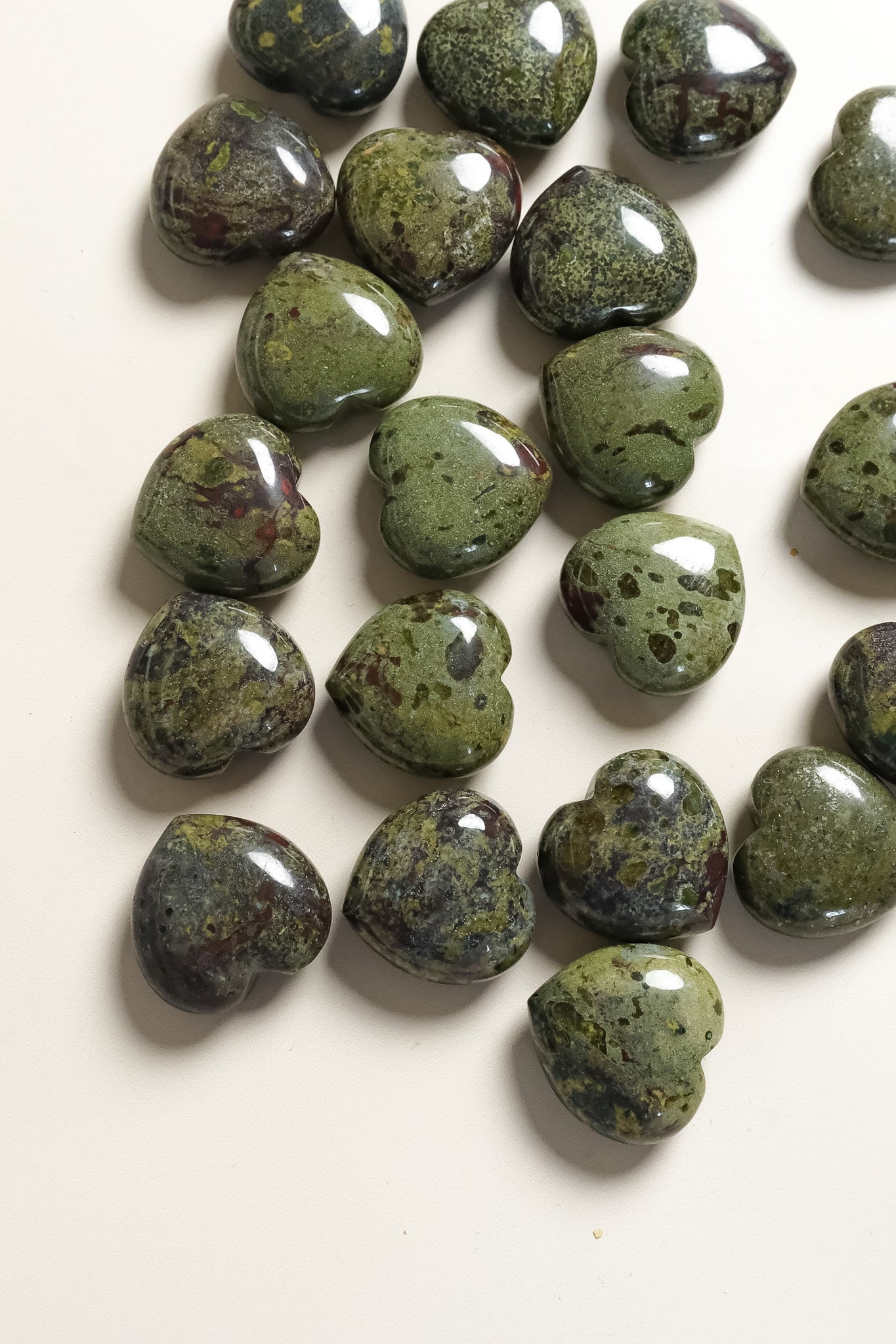 Dragons Blood Jasper Small Heart
