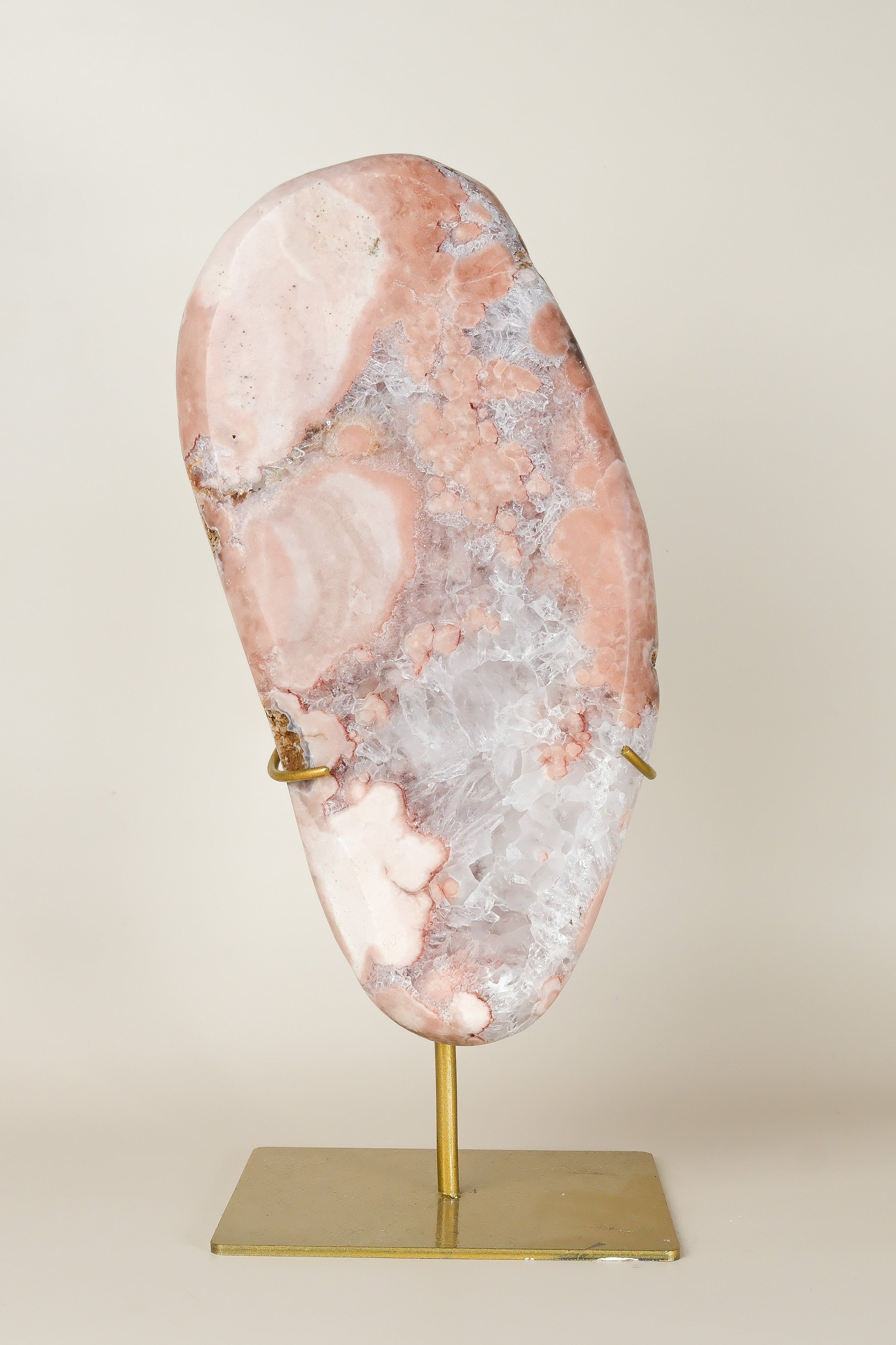 Pink Amethyst Slab on Stand